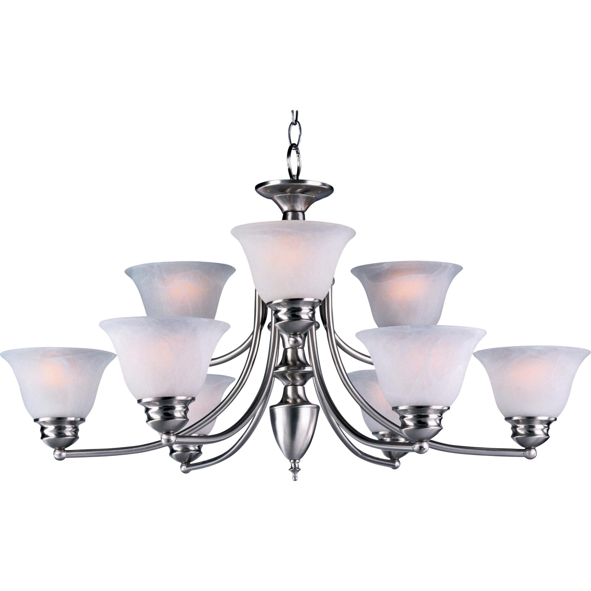 Malaga 31 Inch 9 Light Chandelier by Maxim Lighting