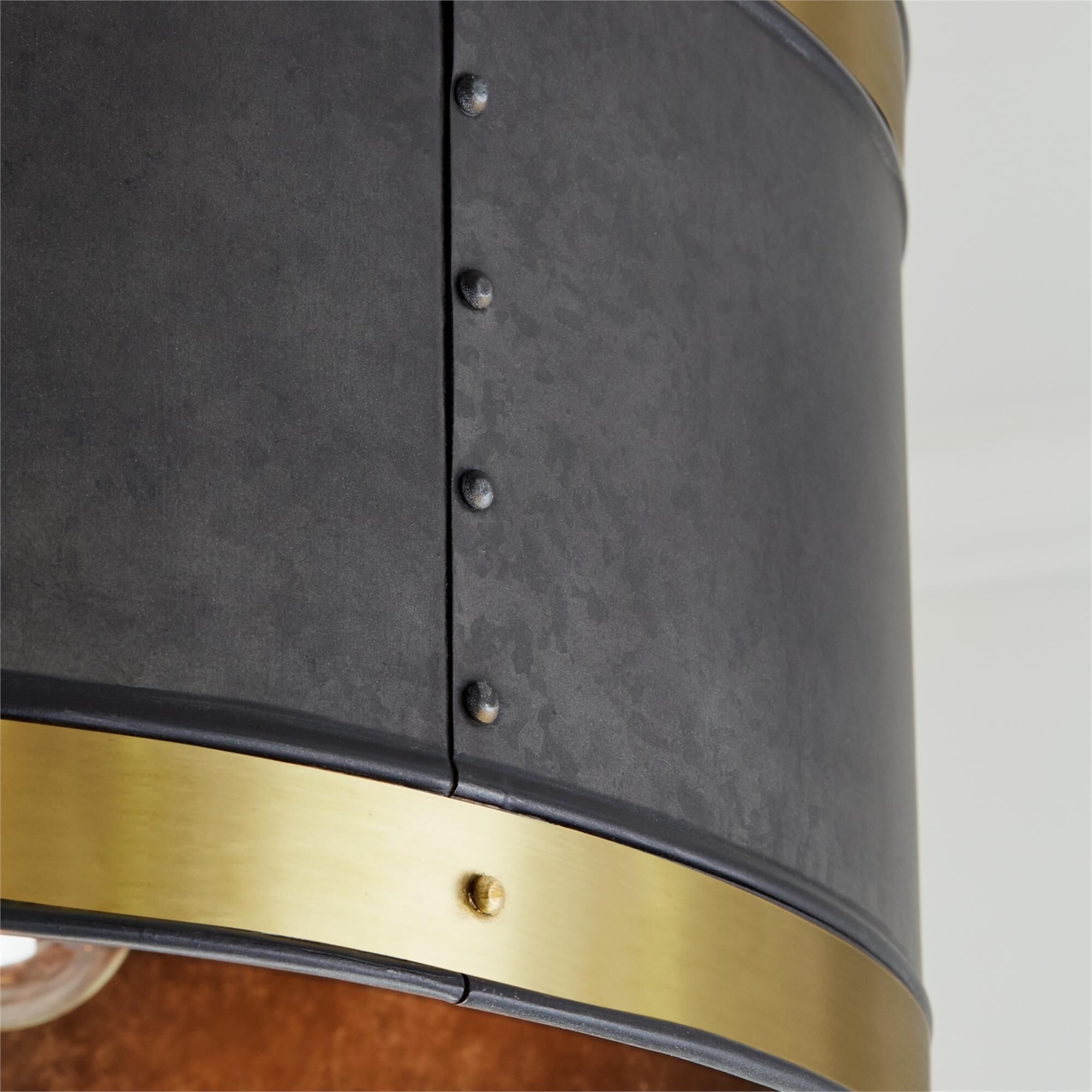 Shown in Galvanized Black - True Brass finish
