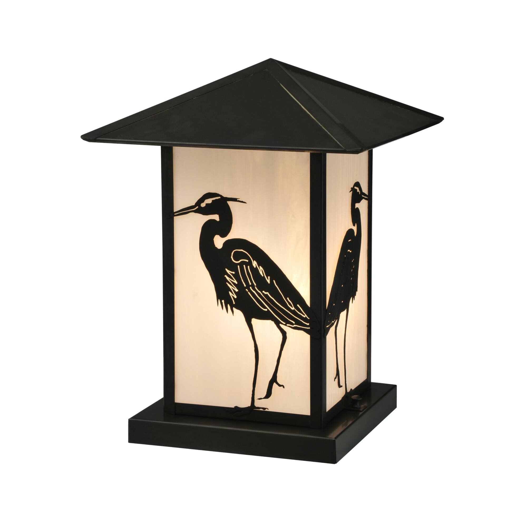 Seneca Heron 15 Inch Tall 1 Light Outdoor Pier Lamp by Meyda Lighting