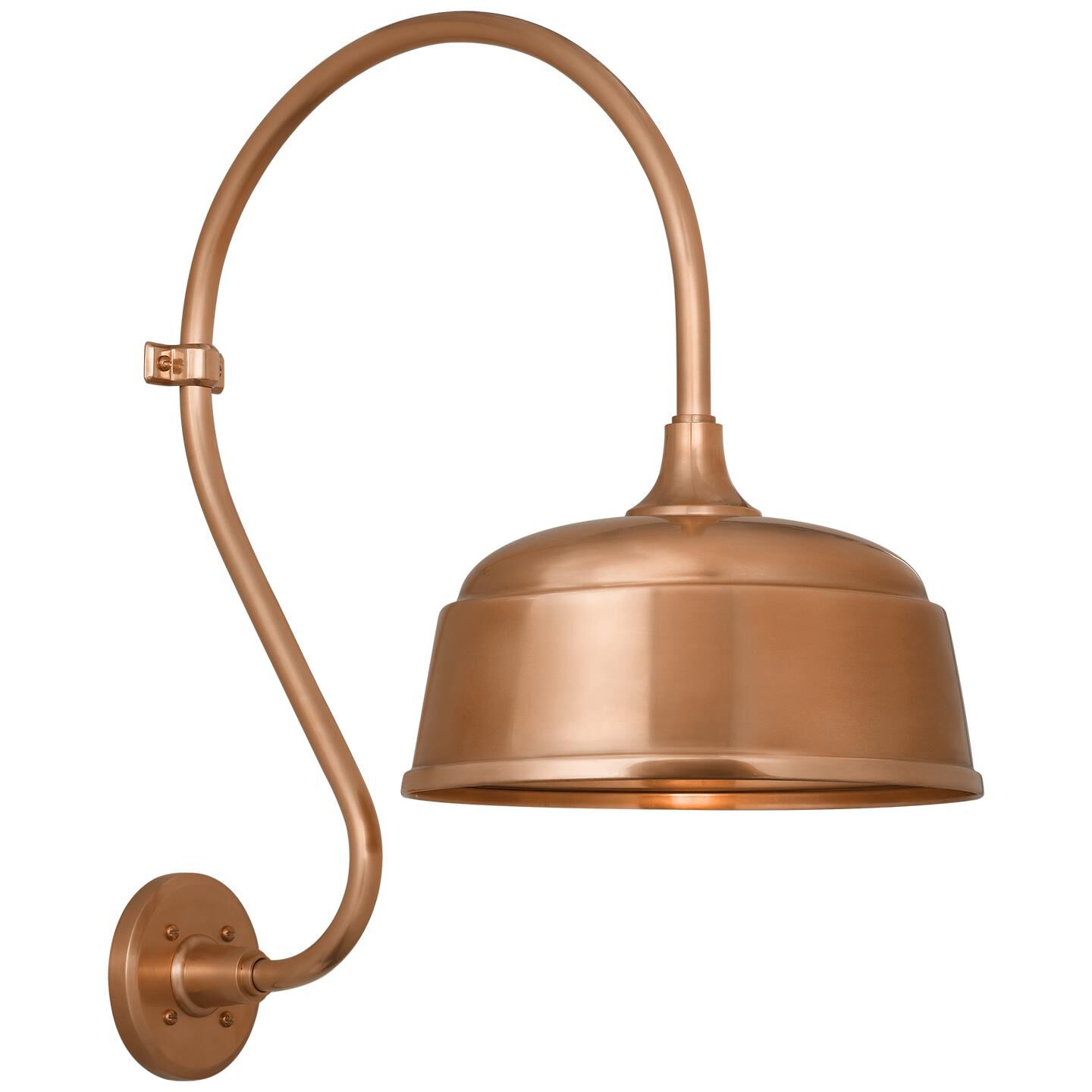 Shown in Soft Copper finish and Copper shade