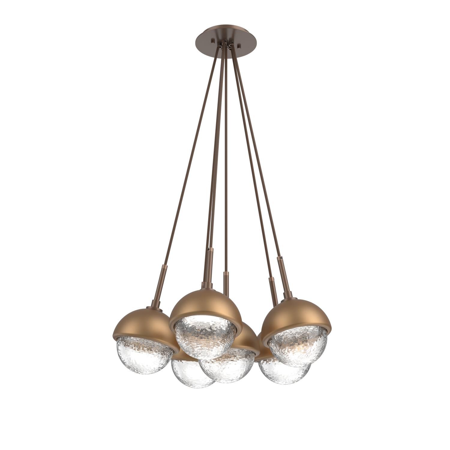 Levi Wilson Cabochon 19 Inch Multi Pendant Light by Hammerton Studio