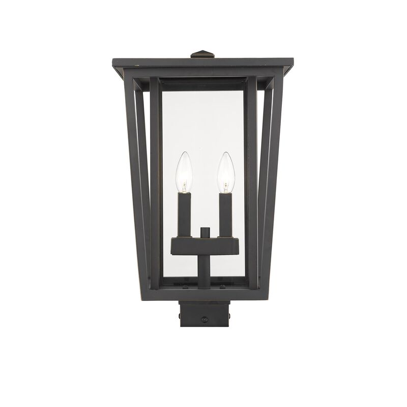 Seoul 18 Inch Tall 2 Light Outdoor Post Lamp by Z-Lite