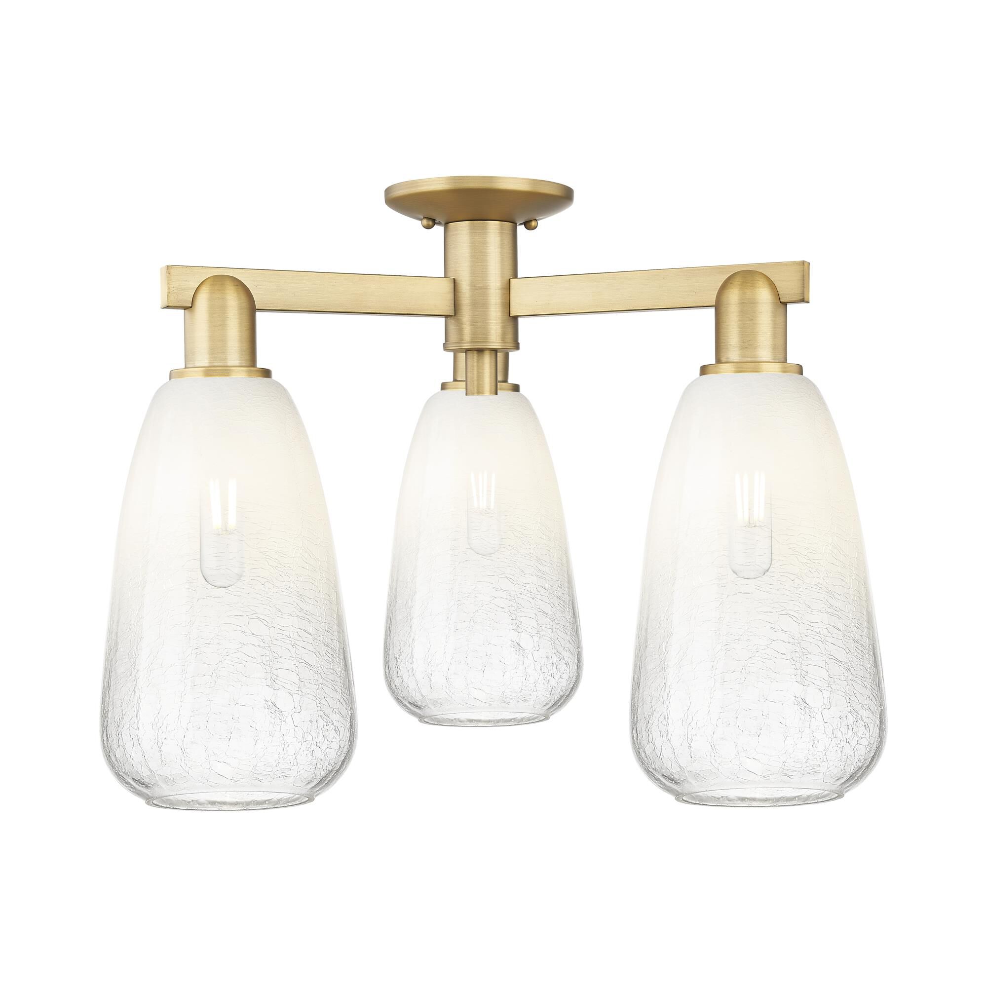 Bruno Marashlian Brookhaven Almond 24 Inch Semi Flush Mount by Innovations Lighting