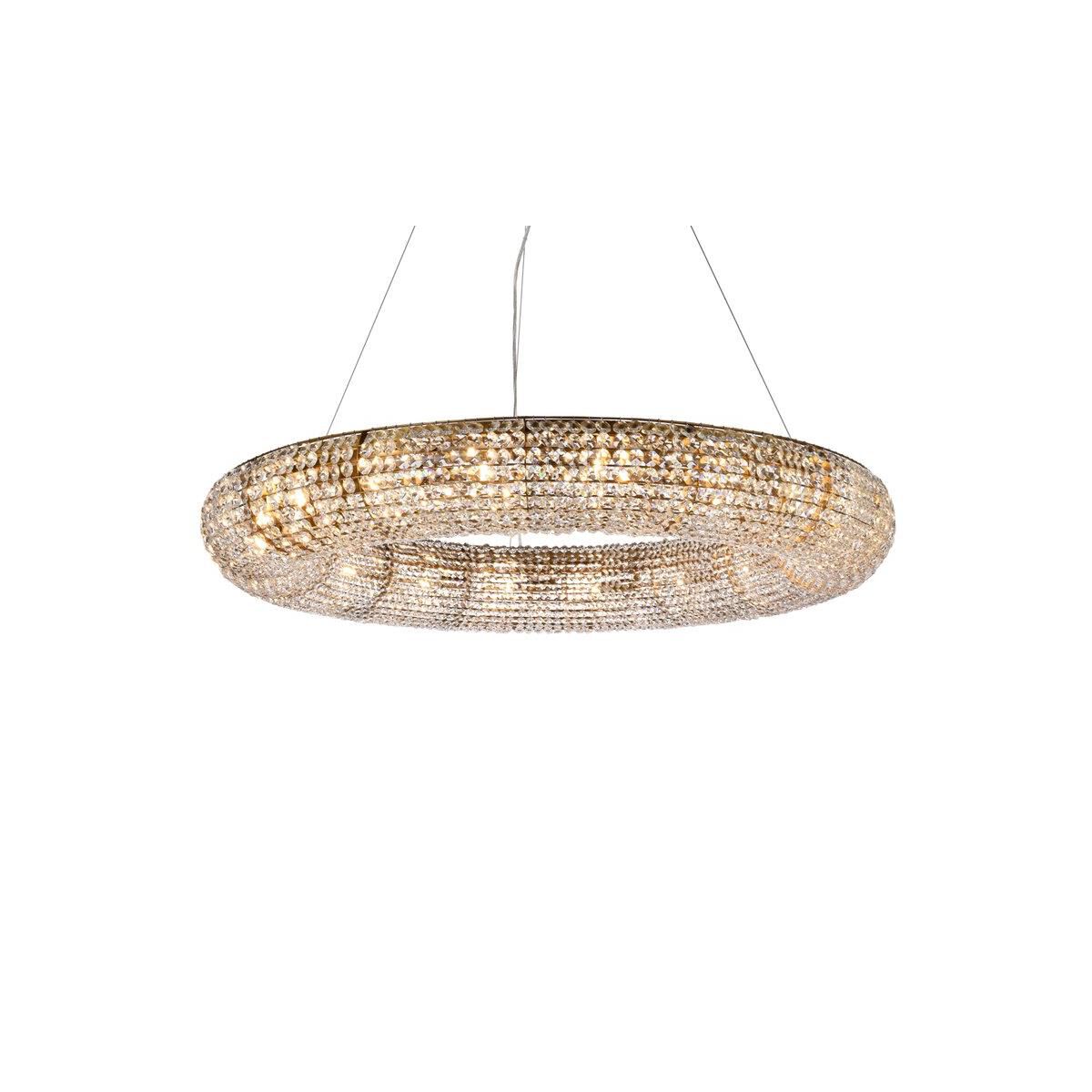 Shown in Gold finish and Royal Cut Clear crystal