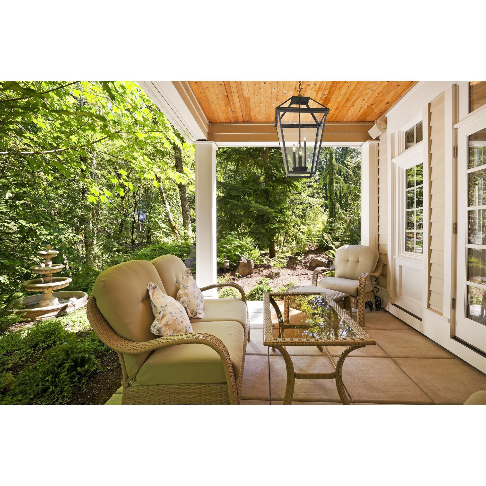 Talbot 20 Inch 4 Light Outdoor Flush Mount,