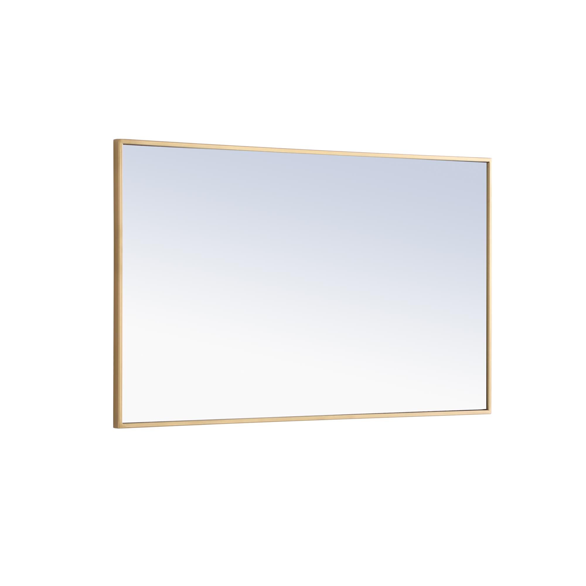 Shown in Brass finish and Clear Mirror Beveled glass
