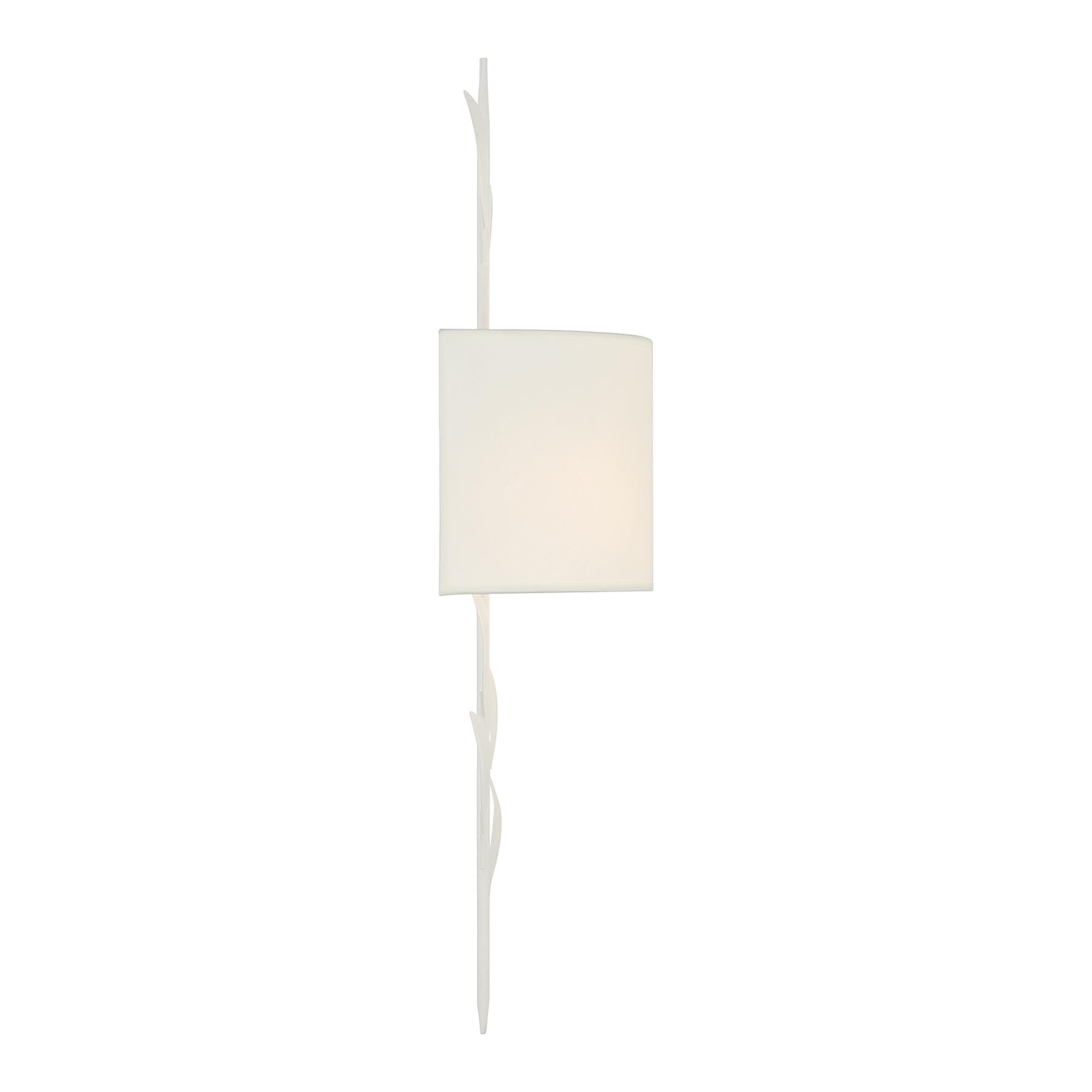Shown in Matte White finish and Silk shade