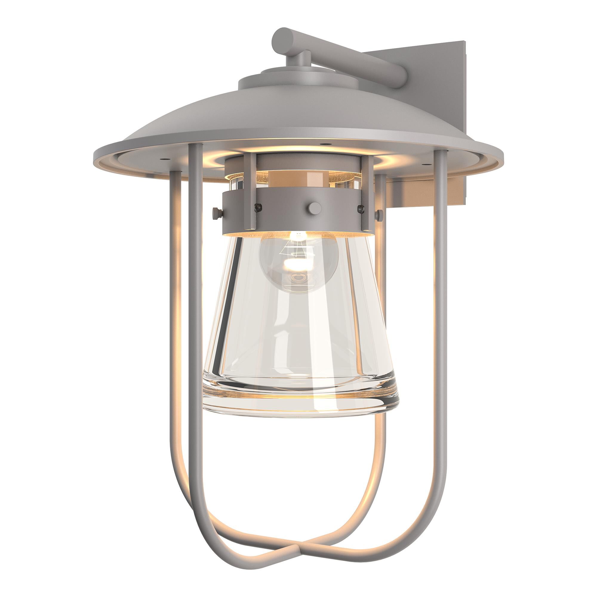 Shown in Coastal Burnished Steel finish and Clear  glass