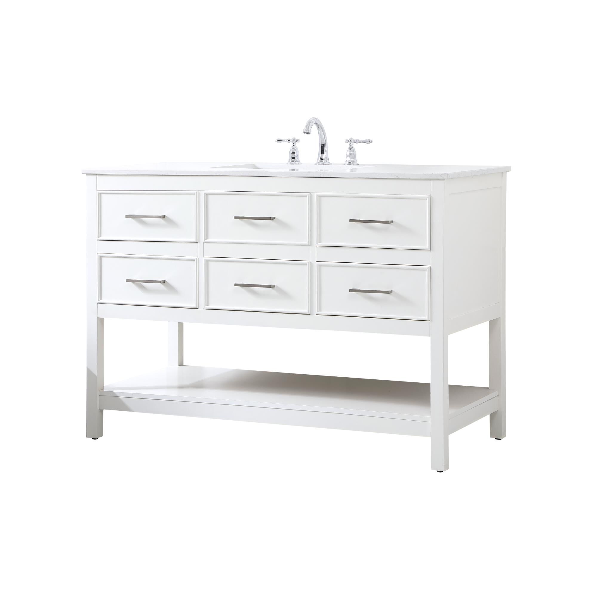 Shown in White finish