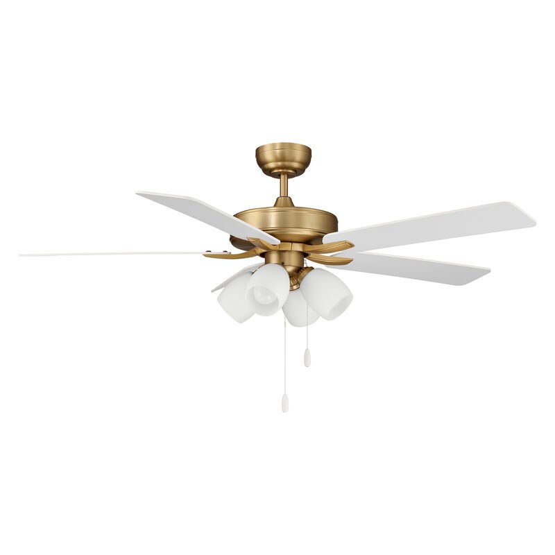 52 Inch Ceiling Fan with Light Kit by Meridian Lighting