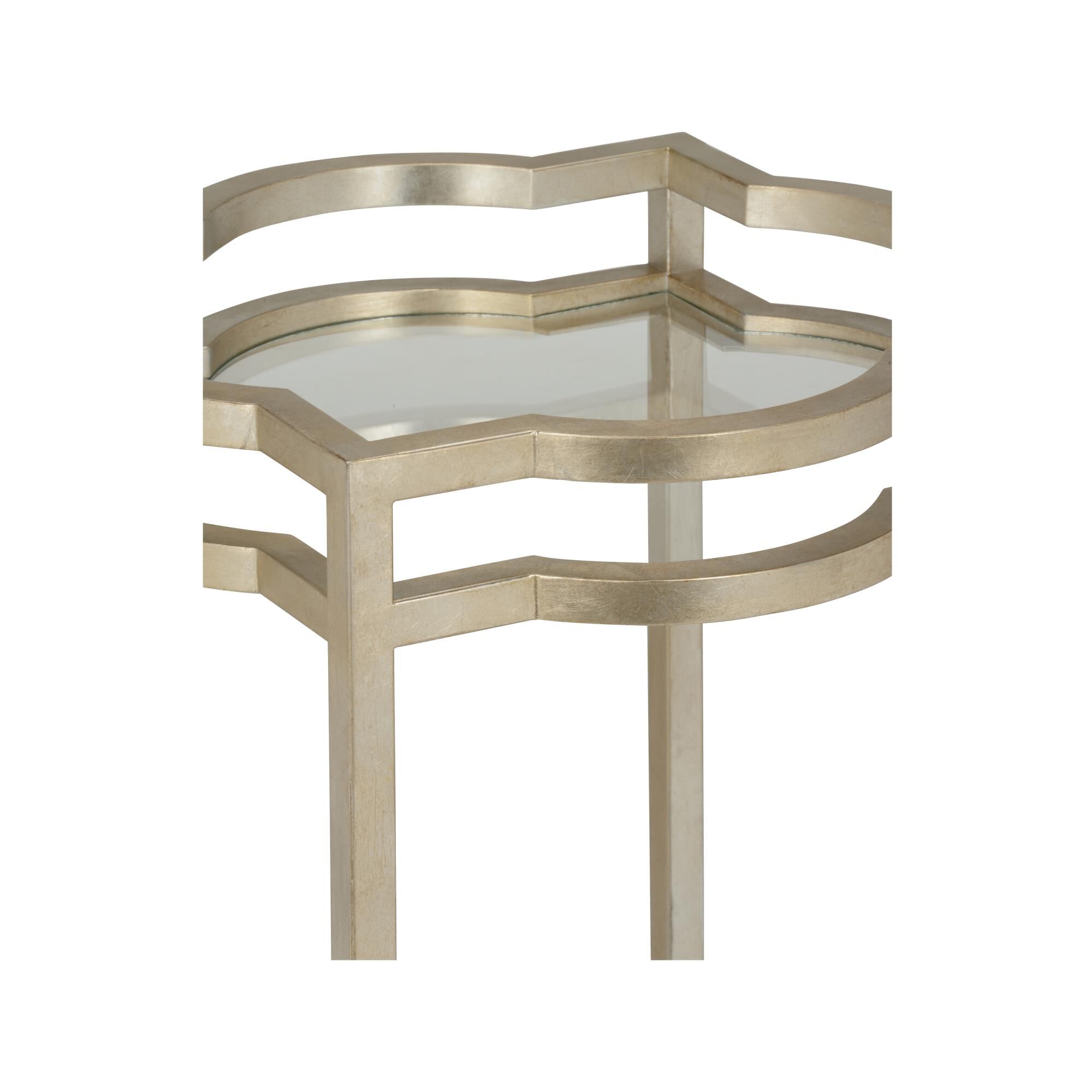 Lisa Kahn Quatrefoil Bar Cart by Chelsea House