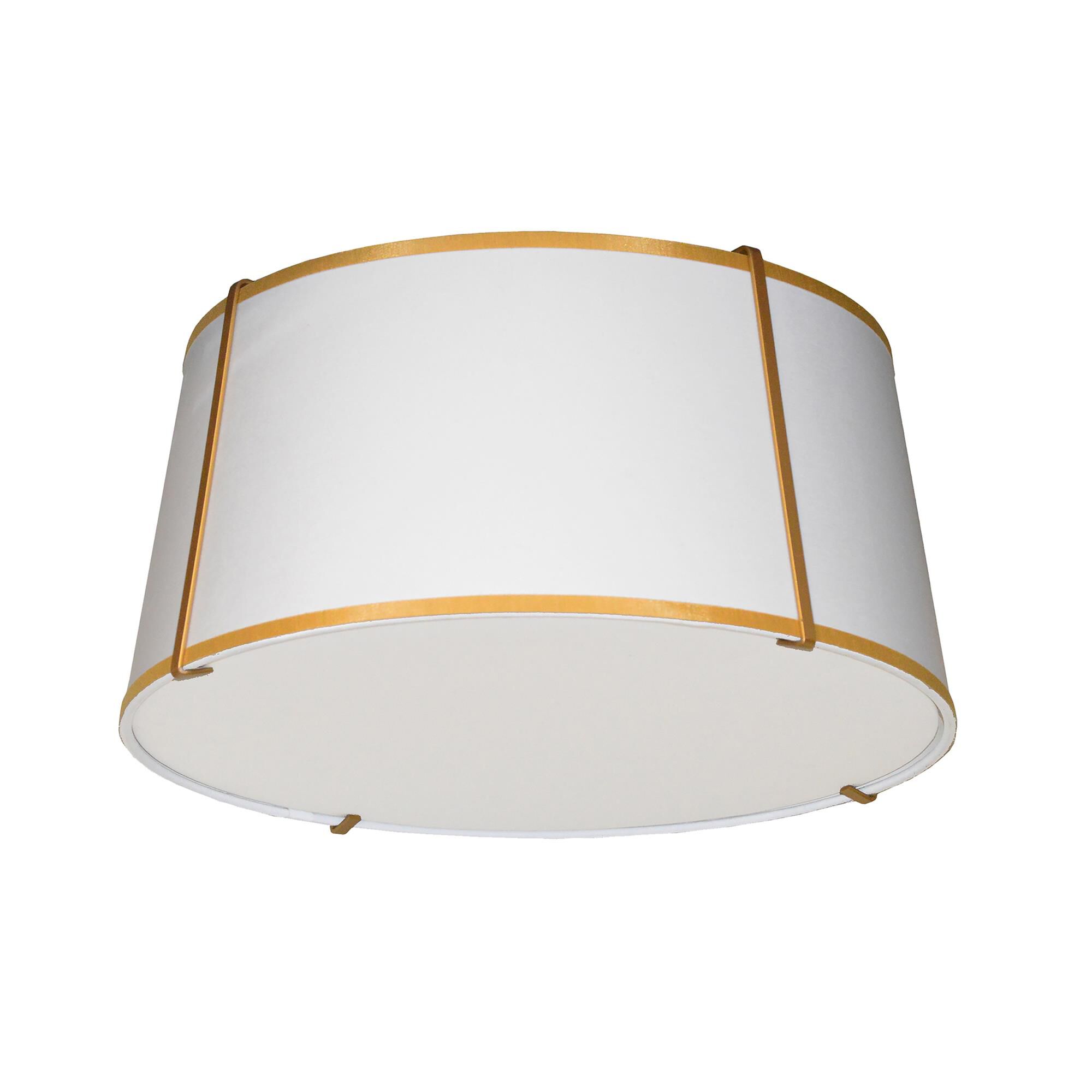 Trapazoid 16 Inch 3 Light Flush Mount by Dainolite