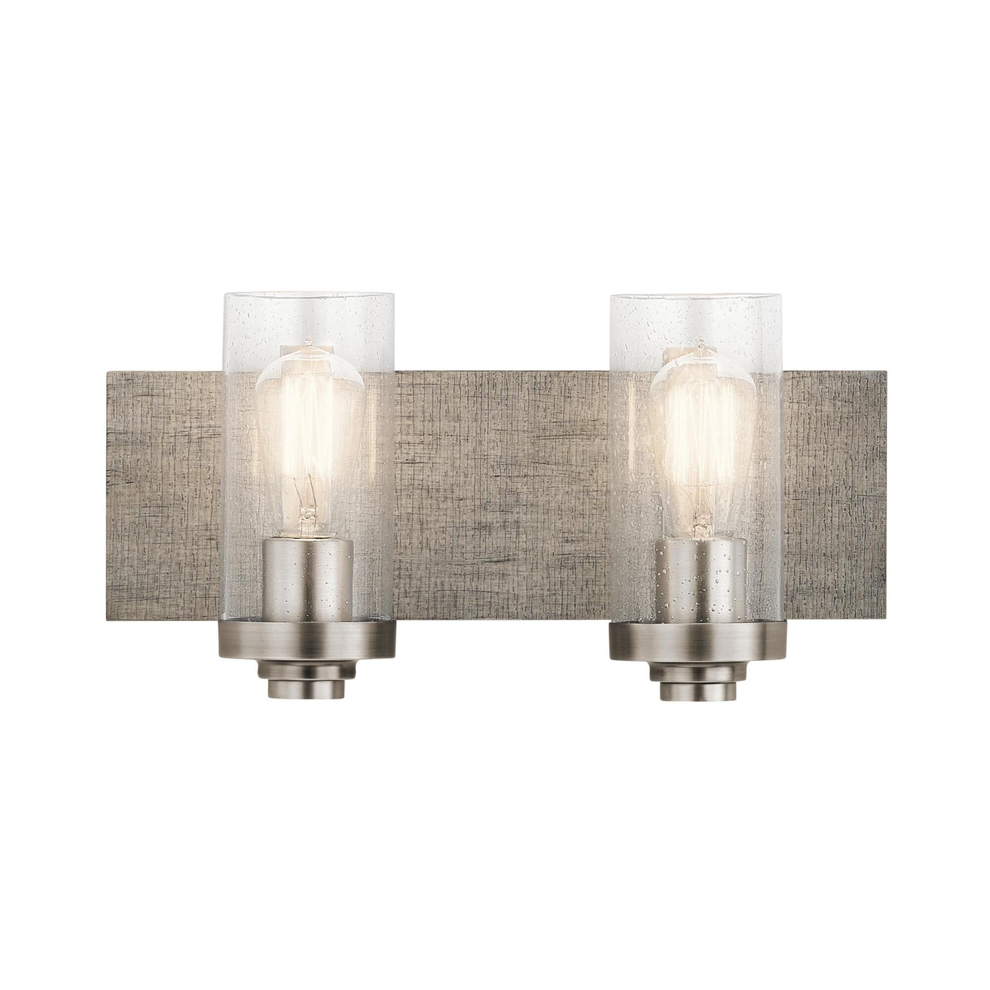 Shown in Classic Pewter finish and Clear Seeded glass