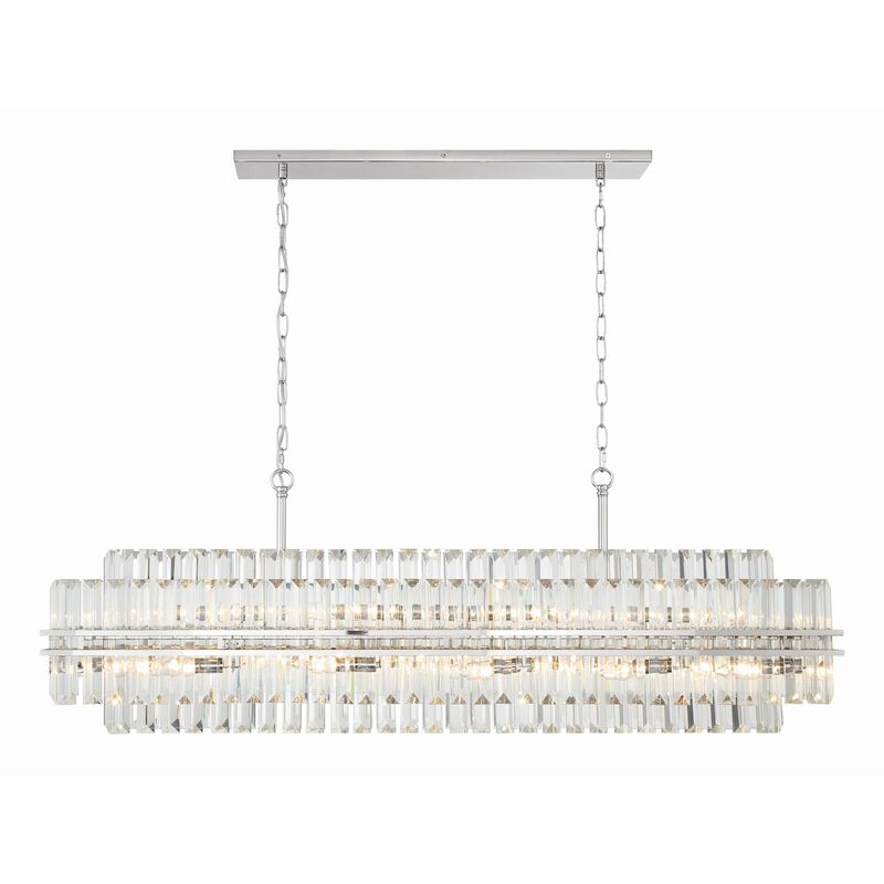 Hayes Medium Linear Chandelier by Crystorama