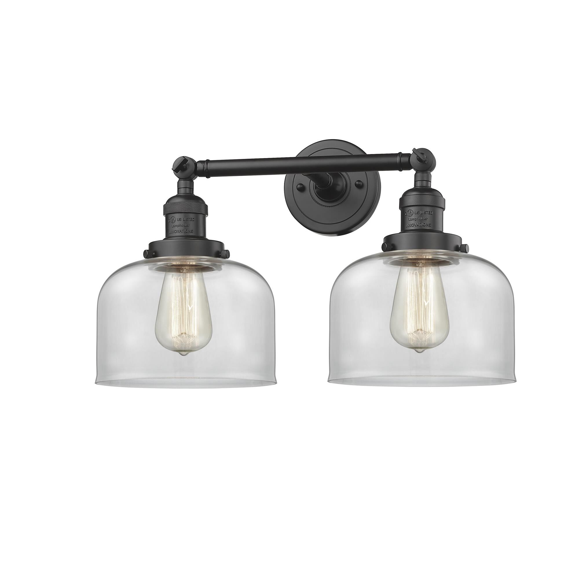 Shown in Oil Rubbed Bronze finish and Clear glass