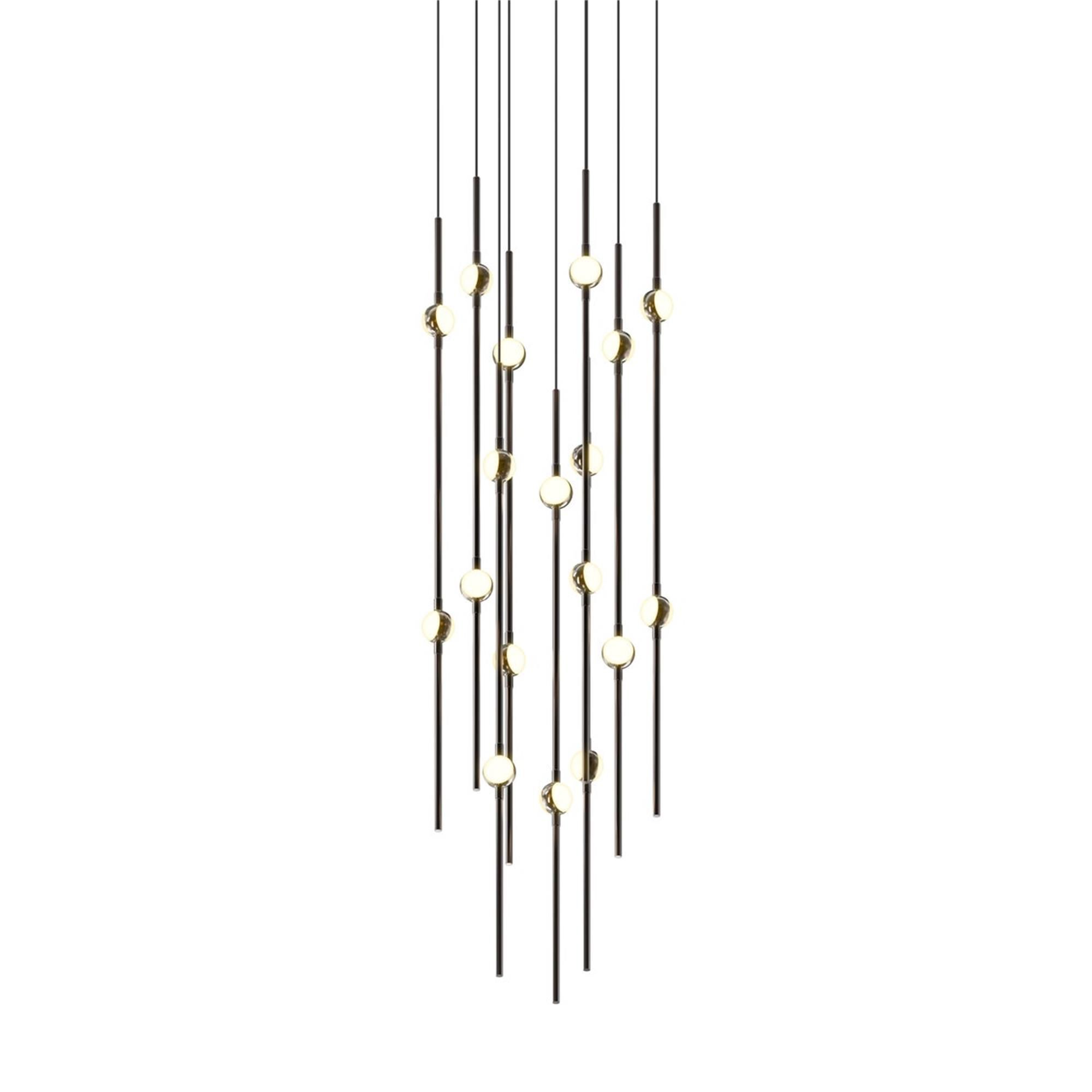 Shown in Espresso Black finish and White glass