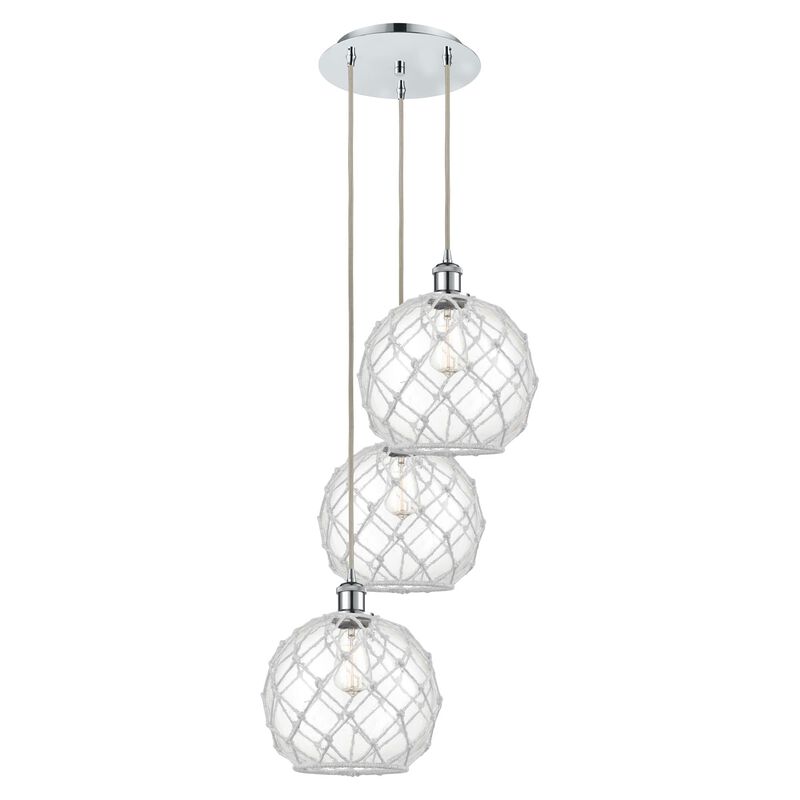 Bruno Marashlian Farmhouse Rope 17 Inch Multi Light Pendant by Innovations Lighting