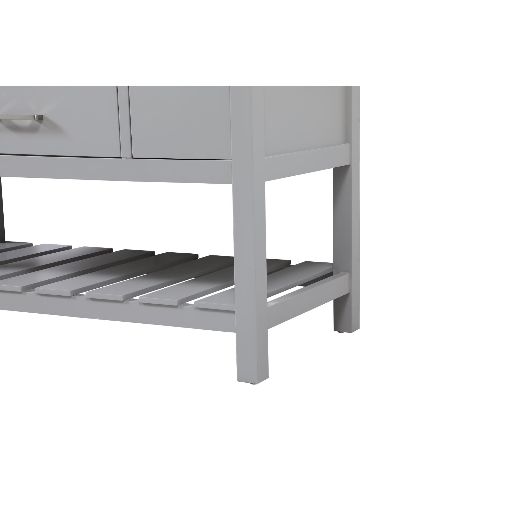 Shown in Grey finish and Without Backsplash accent