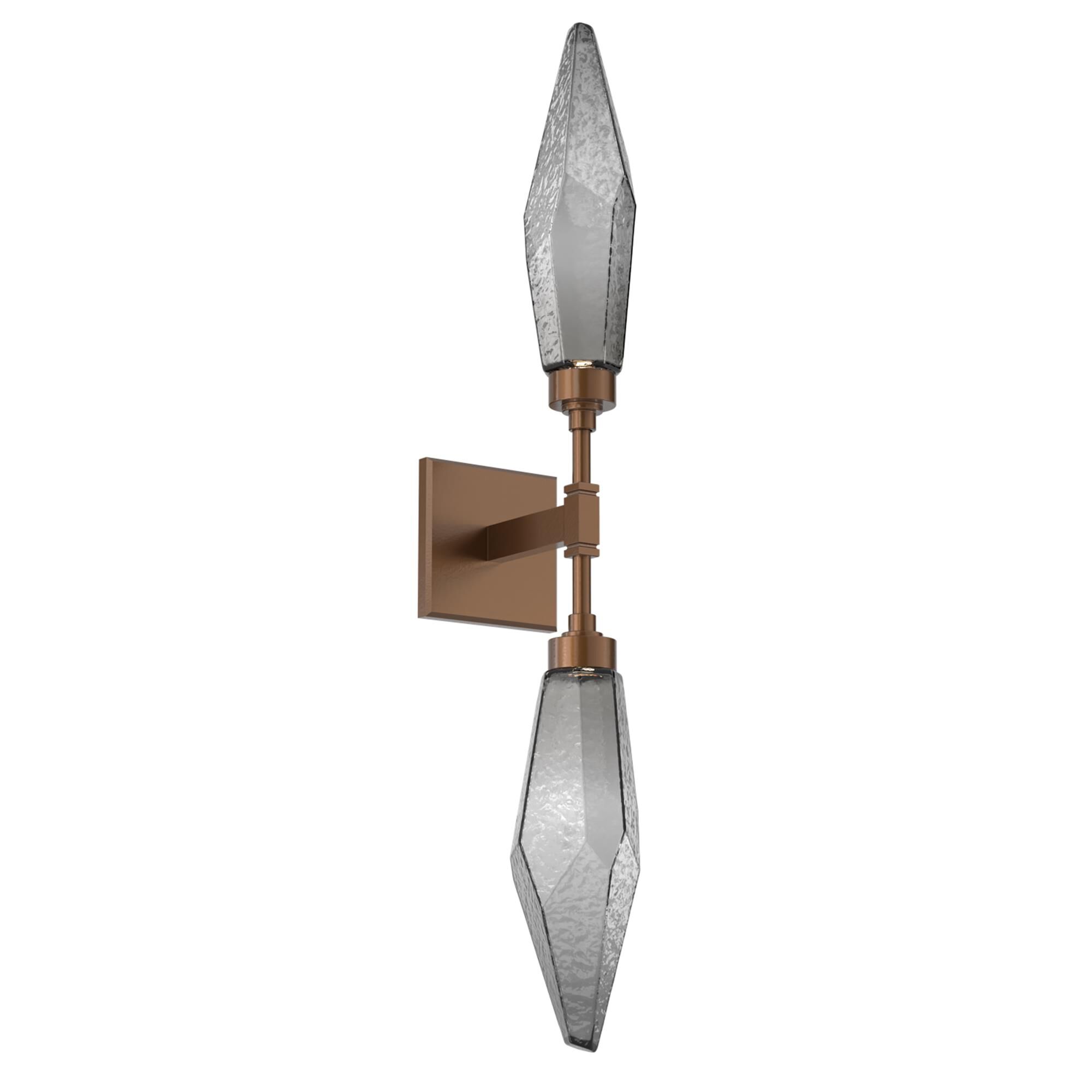 Shown in Burnished Bronze finish and Chilled Blown And Smoke glass