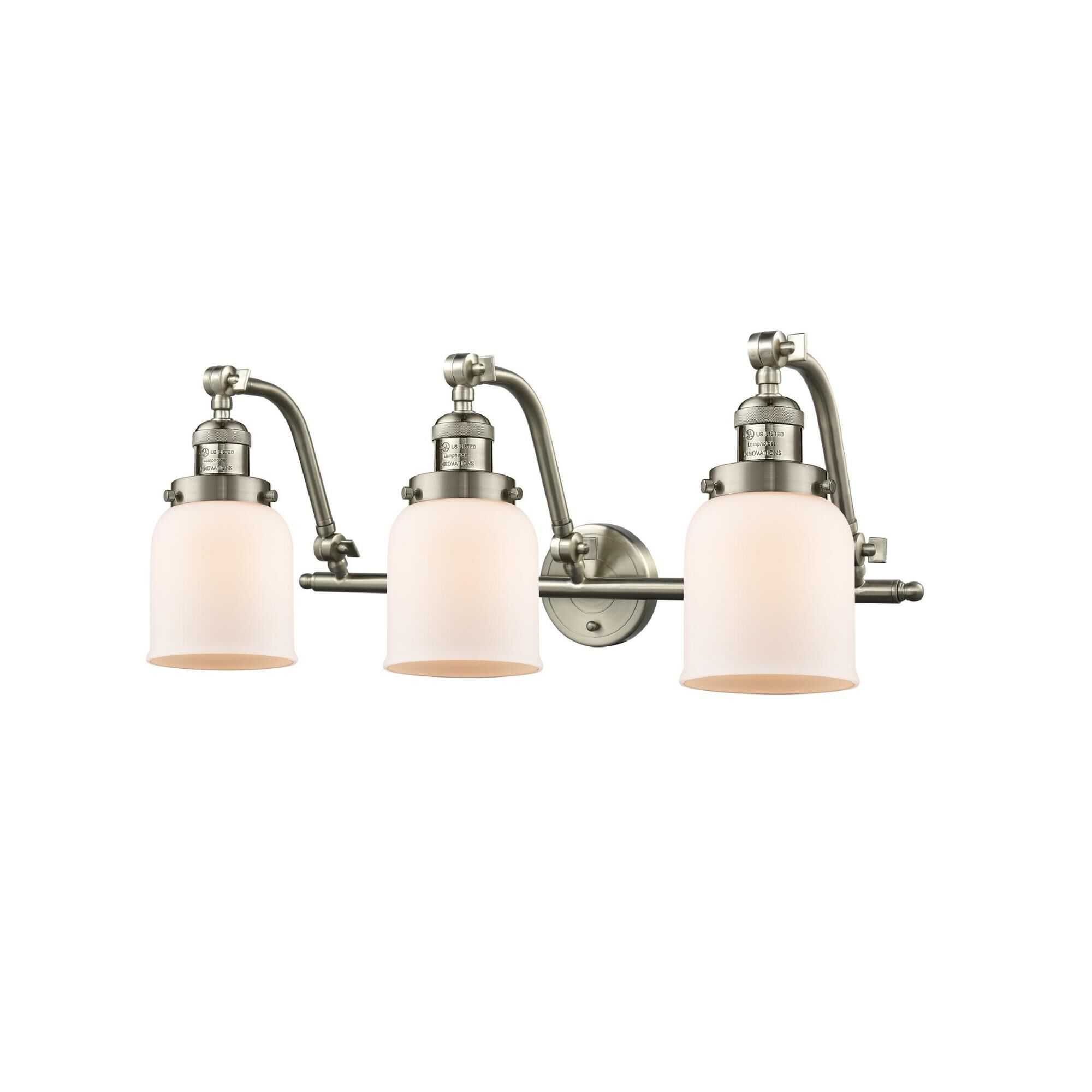 Bruno Marashlian Small Bell 28 Inch 3 Light Bath Vanity Light by Innovations Lighting