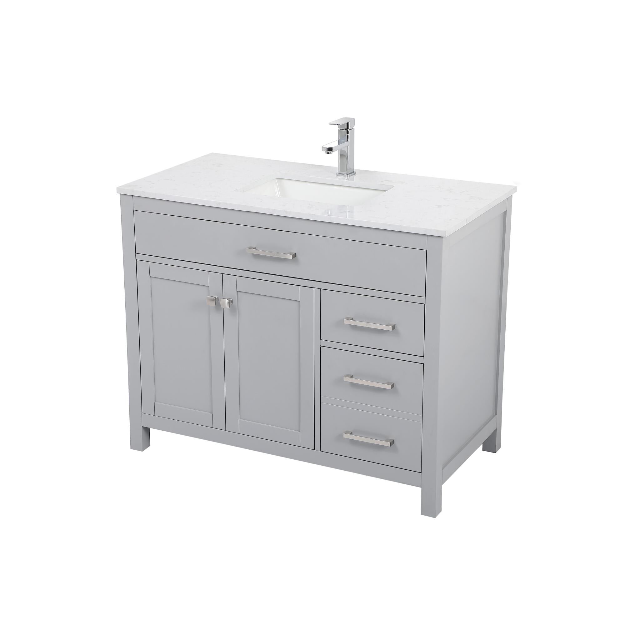 Lewis 42 Inch Bath Vanity by Elegant Decor