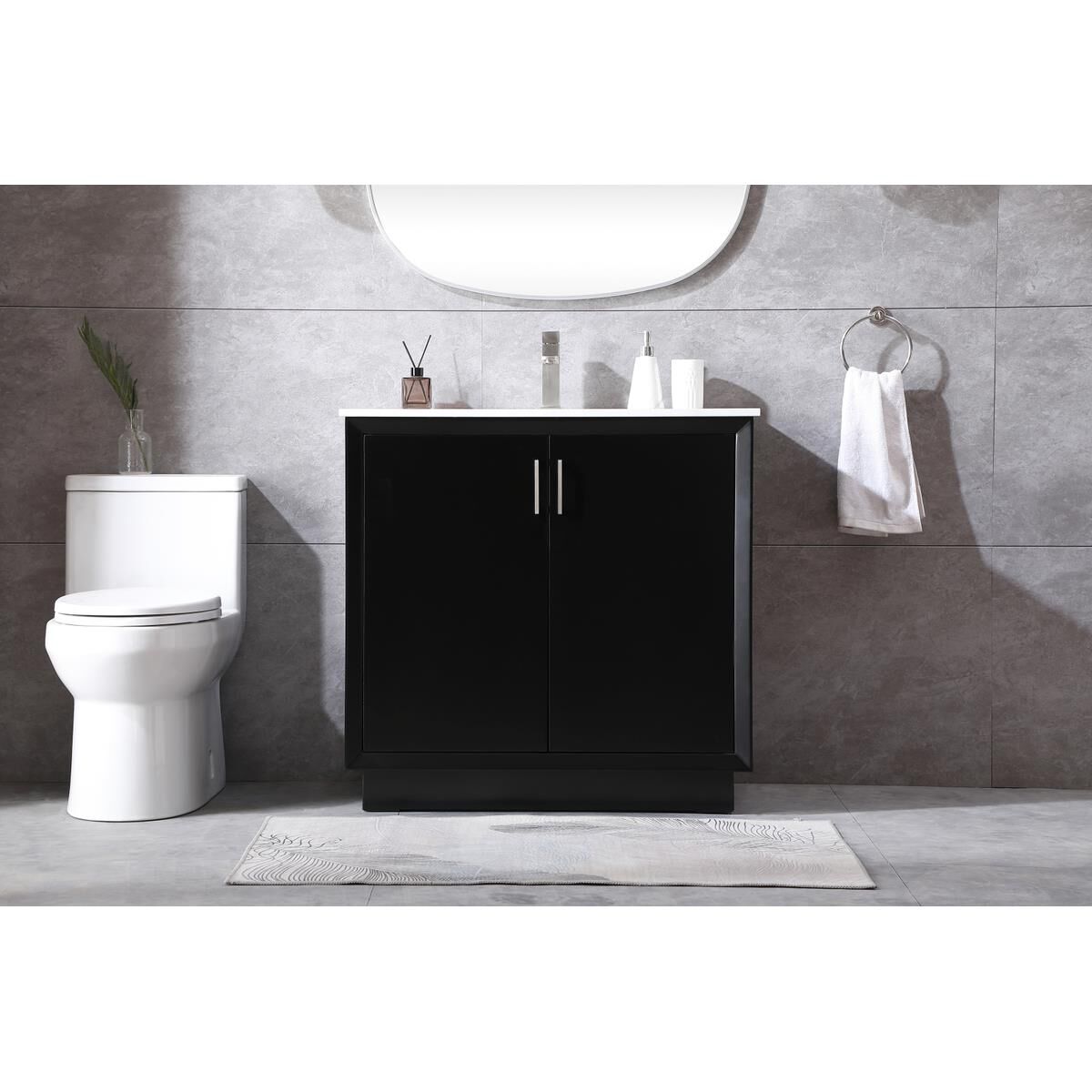 Shown in Black finish