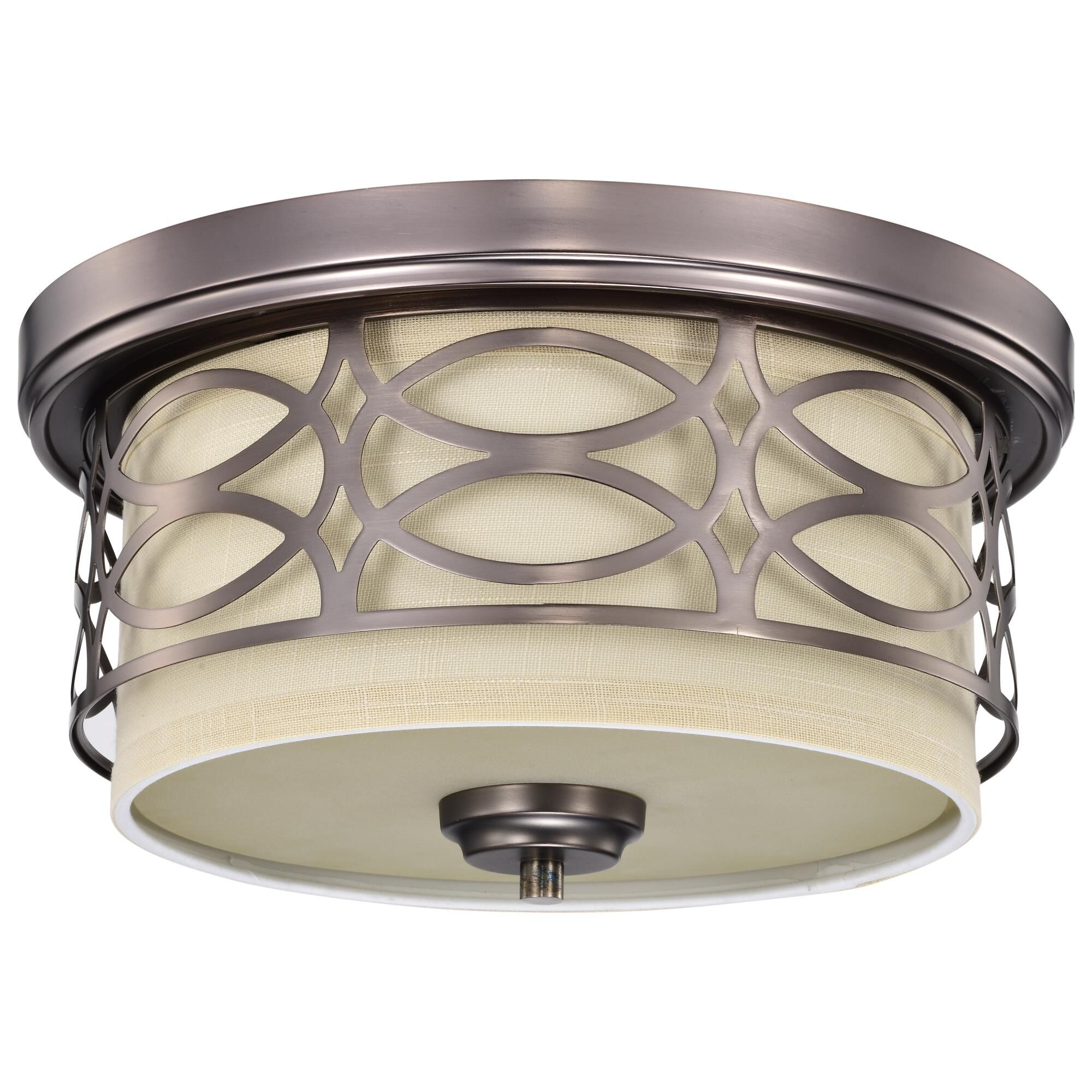 Harlow 13 Inch 2 Light Flush Mount by Nuvo Lighting