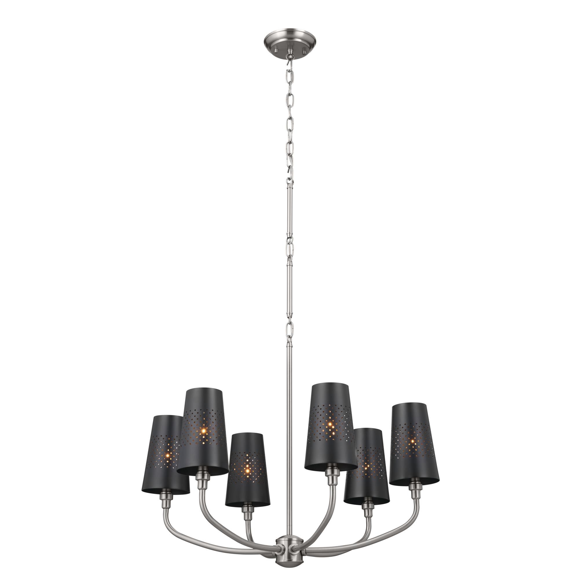 Shown in Classic Pewter finish and Metal and Bell shade