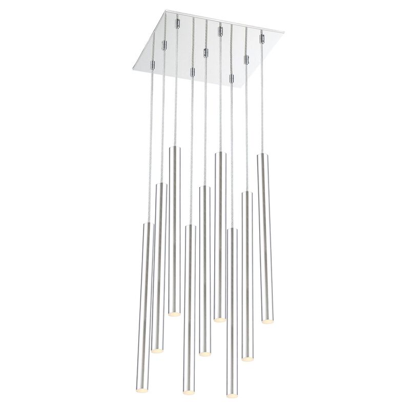 Forest 14 Inch 9 Light LED Linear Suspension Light by Z-Lite