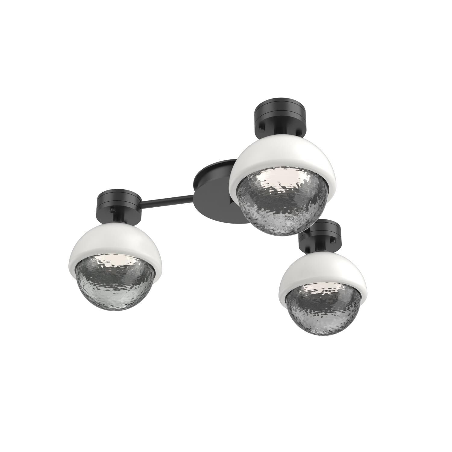 Shown in Matte Black finish and Smoke glass and Salt White accent