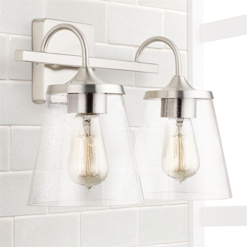 Independent 15 Inch 2 Light Bath Vanity Light by Capital Lighting Fixture Company