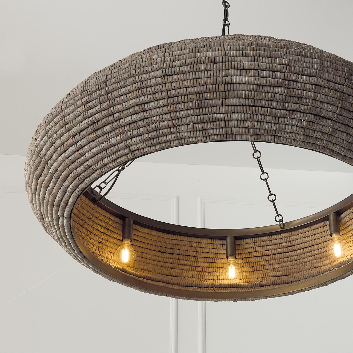 Shown in Aegean Grey And Dark Brass finish