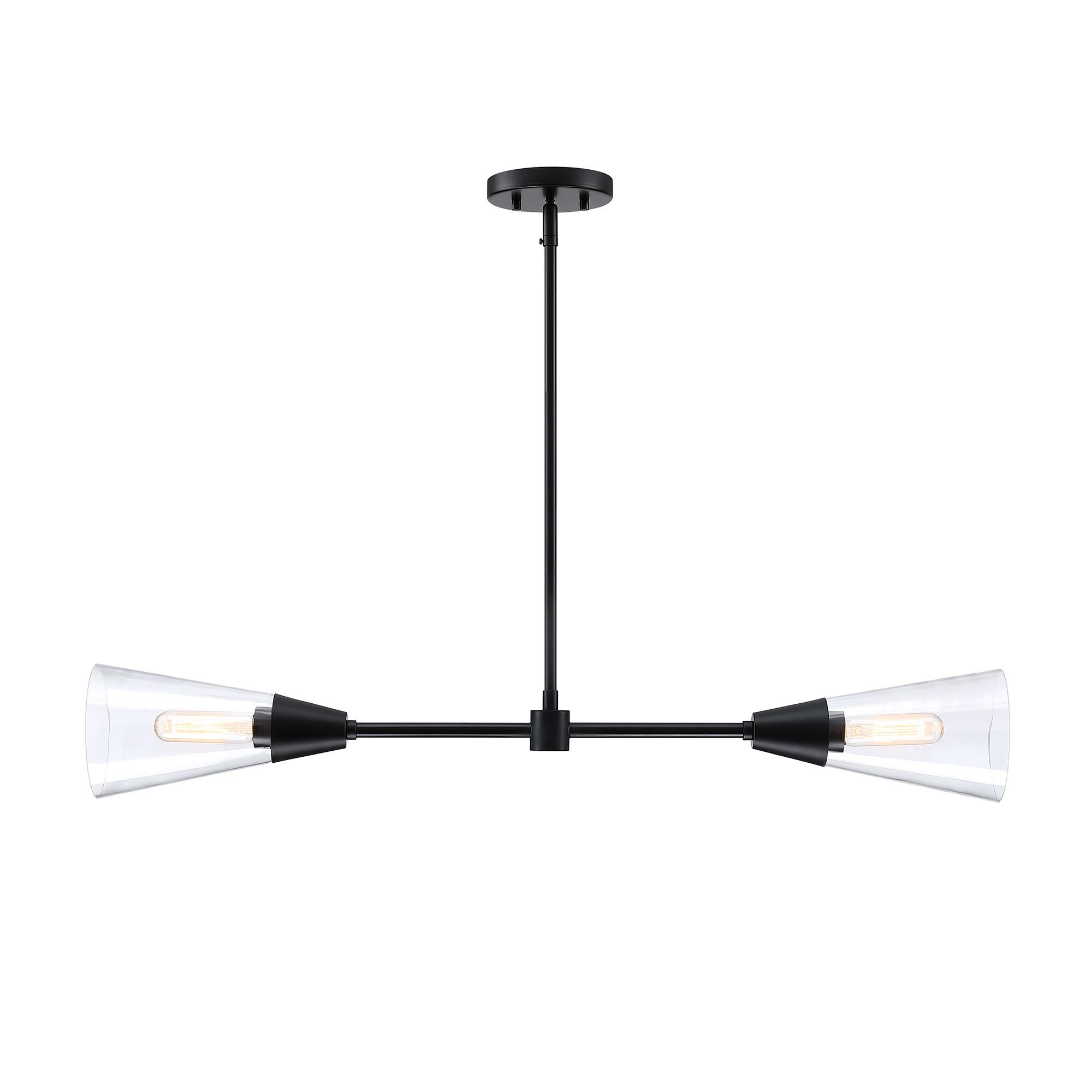 Norro 36 Inch 2 Light Linear Suspension Light by Designers Fountain