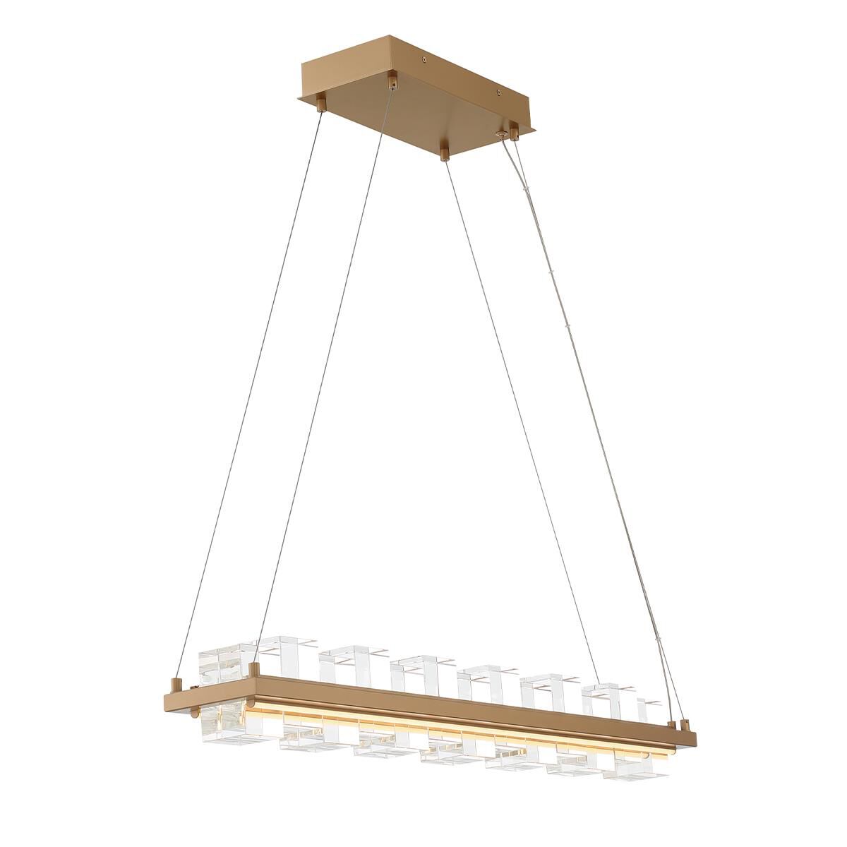 Bruco 34 Inch 2 Light LED Linear Suspension Light by Eurofase Lighting