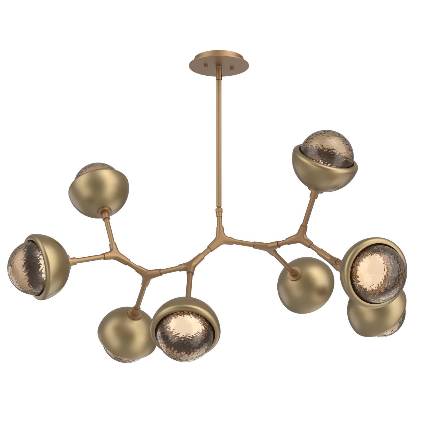 Levi Wilson Cabochon 38 Inch Linear Suspension Light by Hammerton Studio