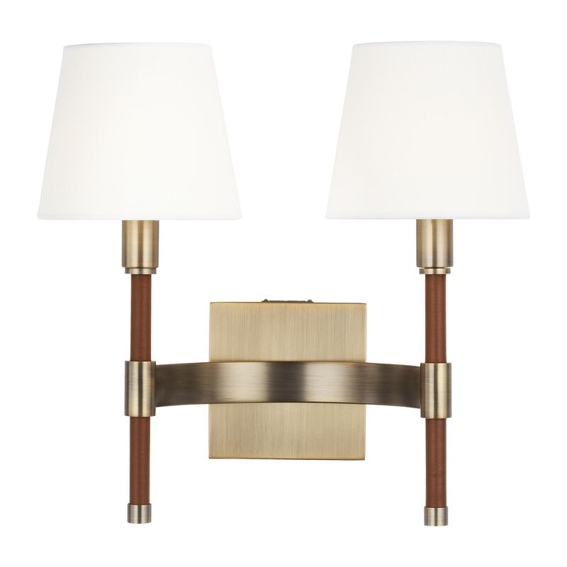 Lauren Ralph Lauren Katie 14 Inch 2 Light Bath Vanity Light by Visual Comfort Studio