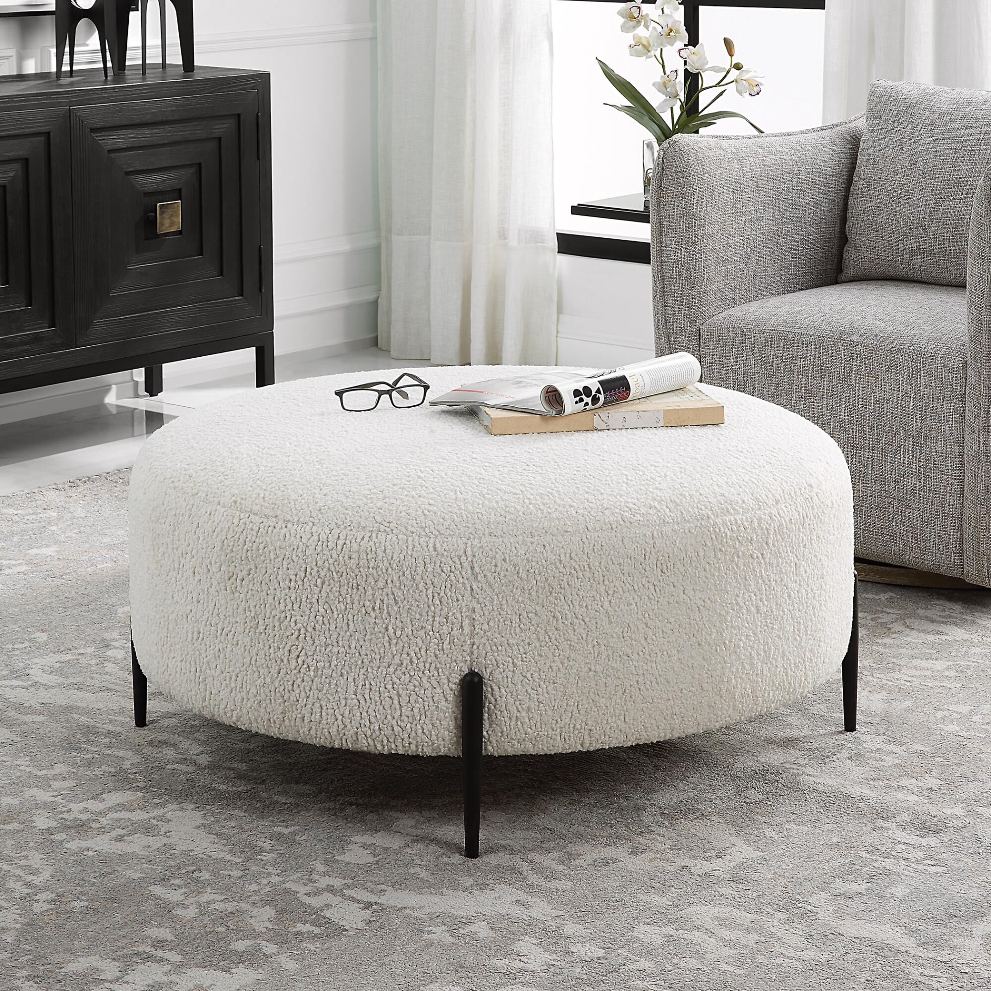 Matthew Williams Arles 40 Inch Ottoman by Uttermost