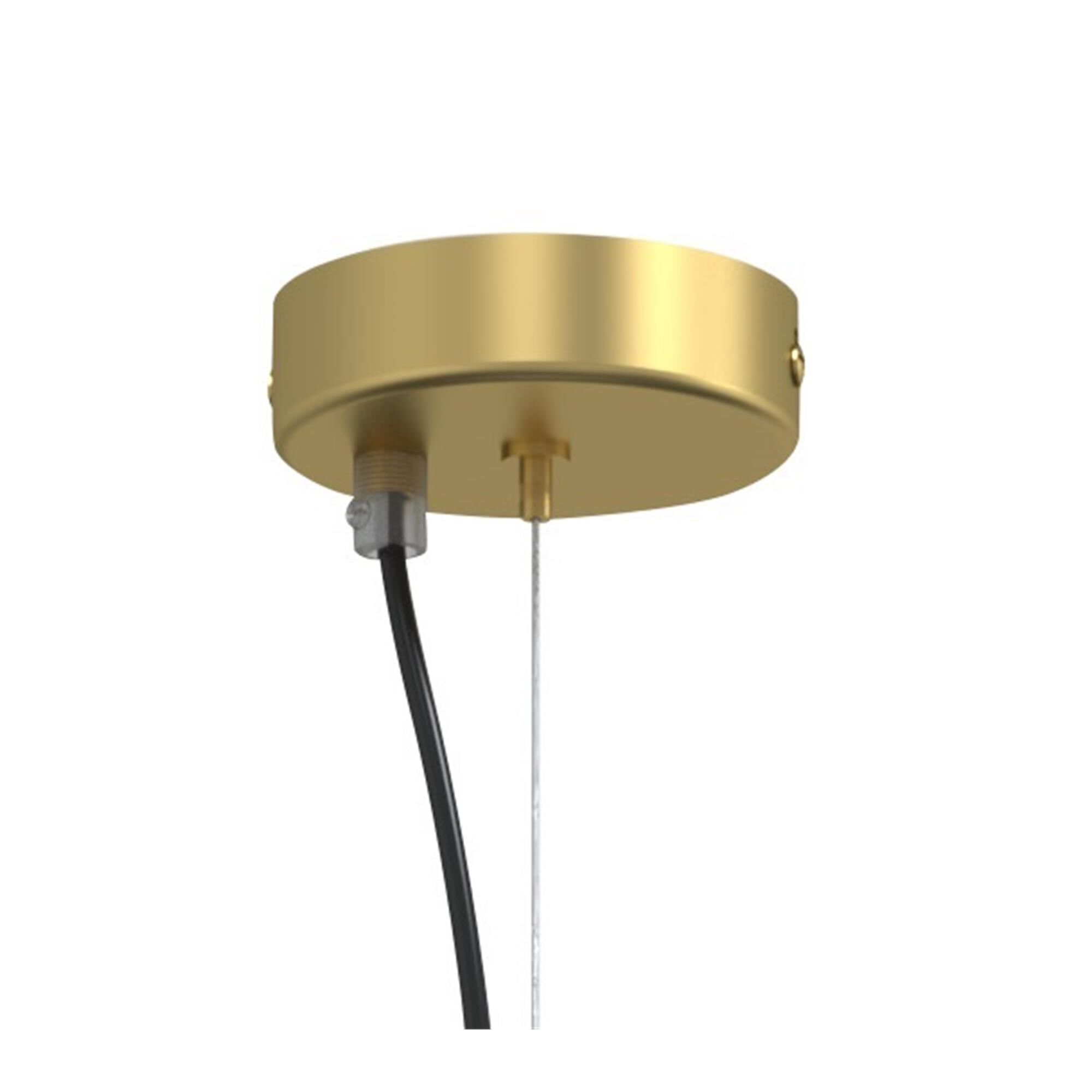 Shown in Gold finish and Frosted White Bohemia Crystal glass
