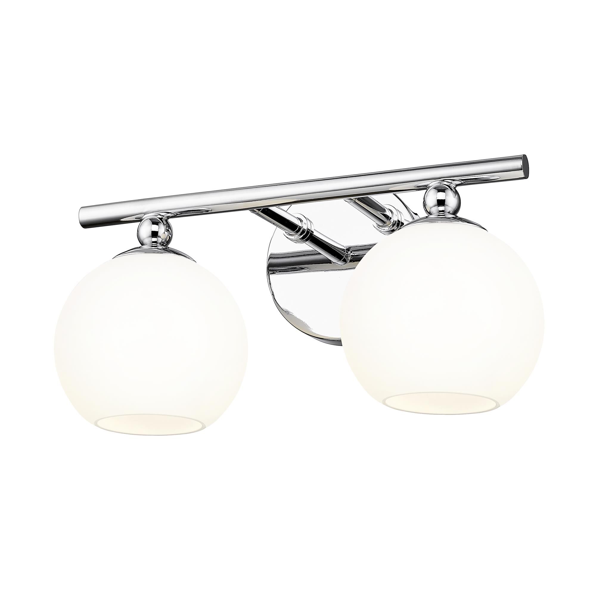 Shown in Chrome finish and Opal Etched glass