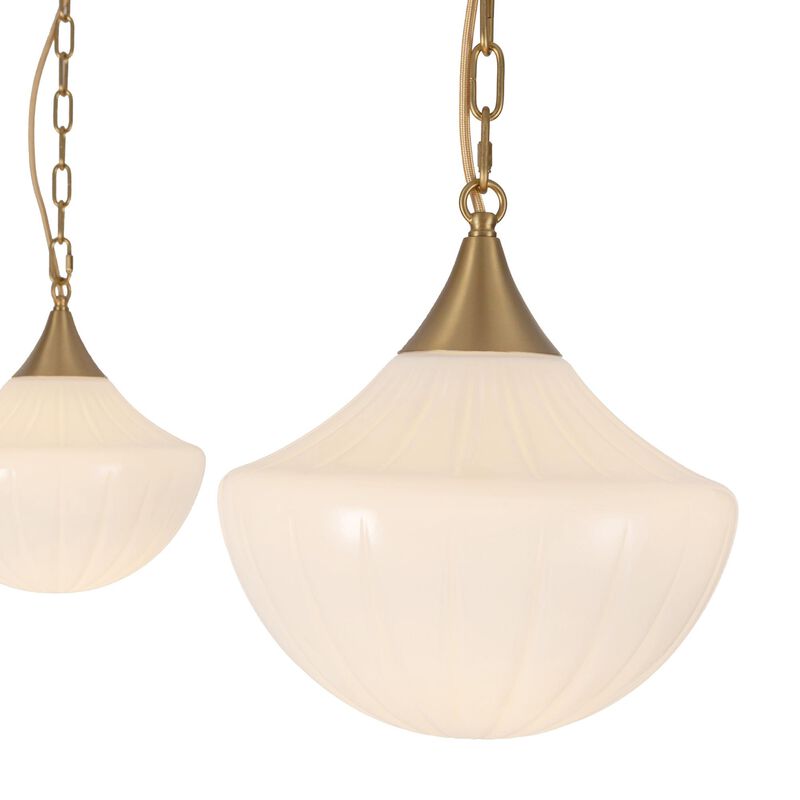 Peyton Fox Farrah 12 Inch 3 Light Multi Light Pendant by Alora Mood