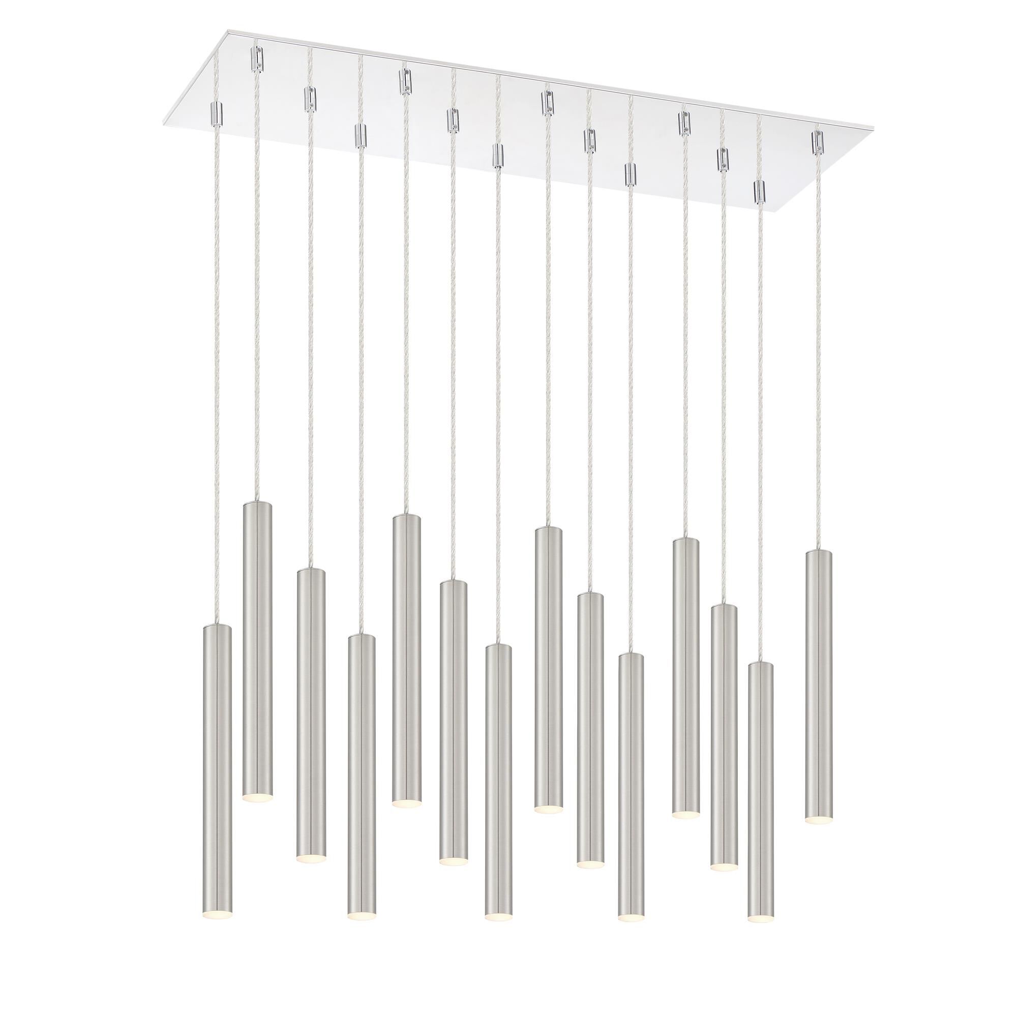 Shown in Chrome finish and Steel glass and Steel shade