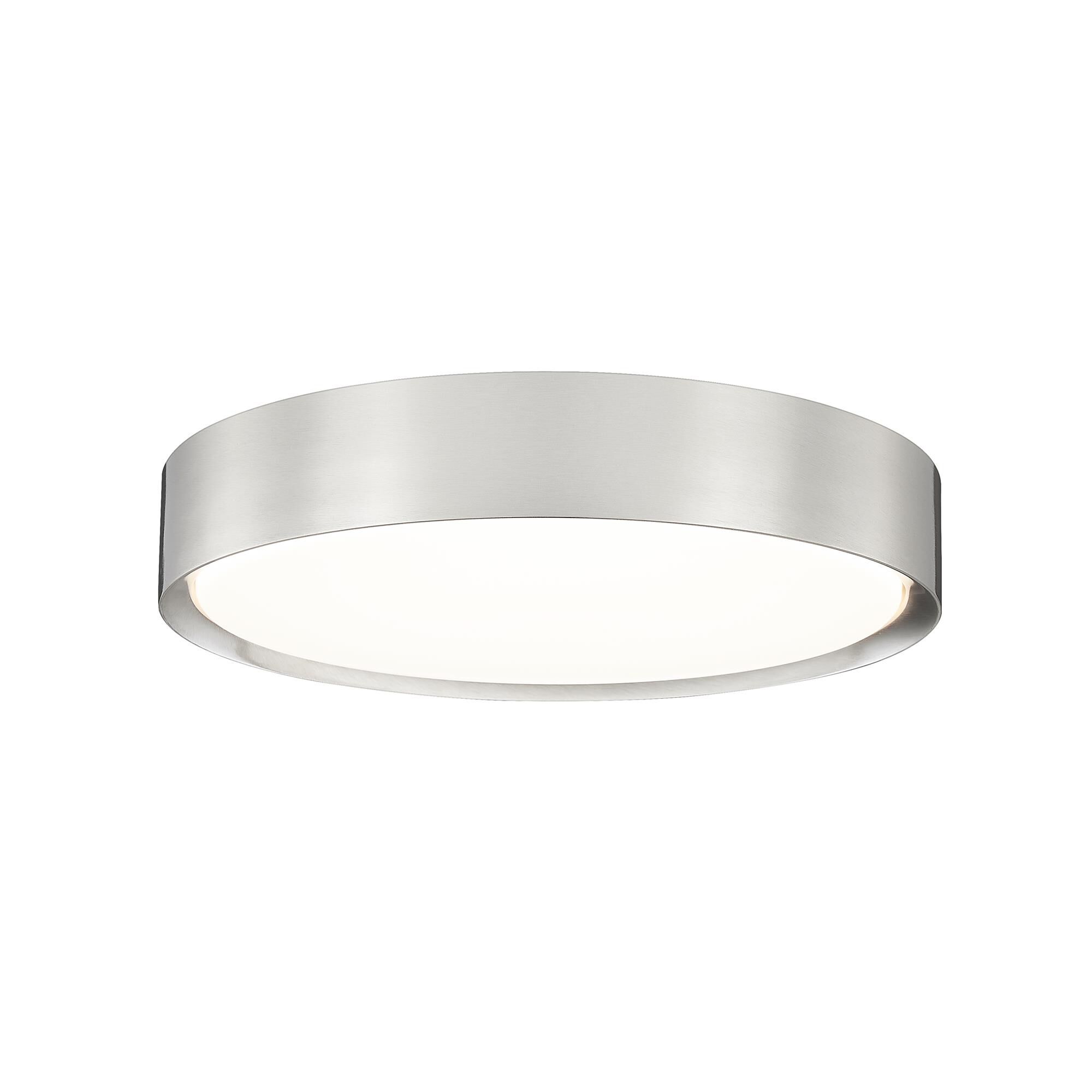 Shown in Brushed Nickel finish and Frosted glass and Frosted shade