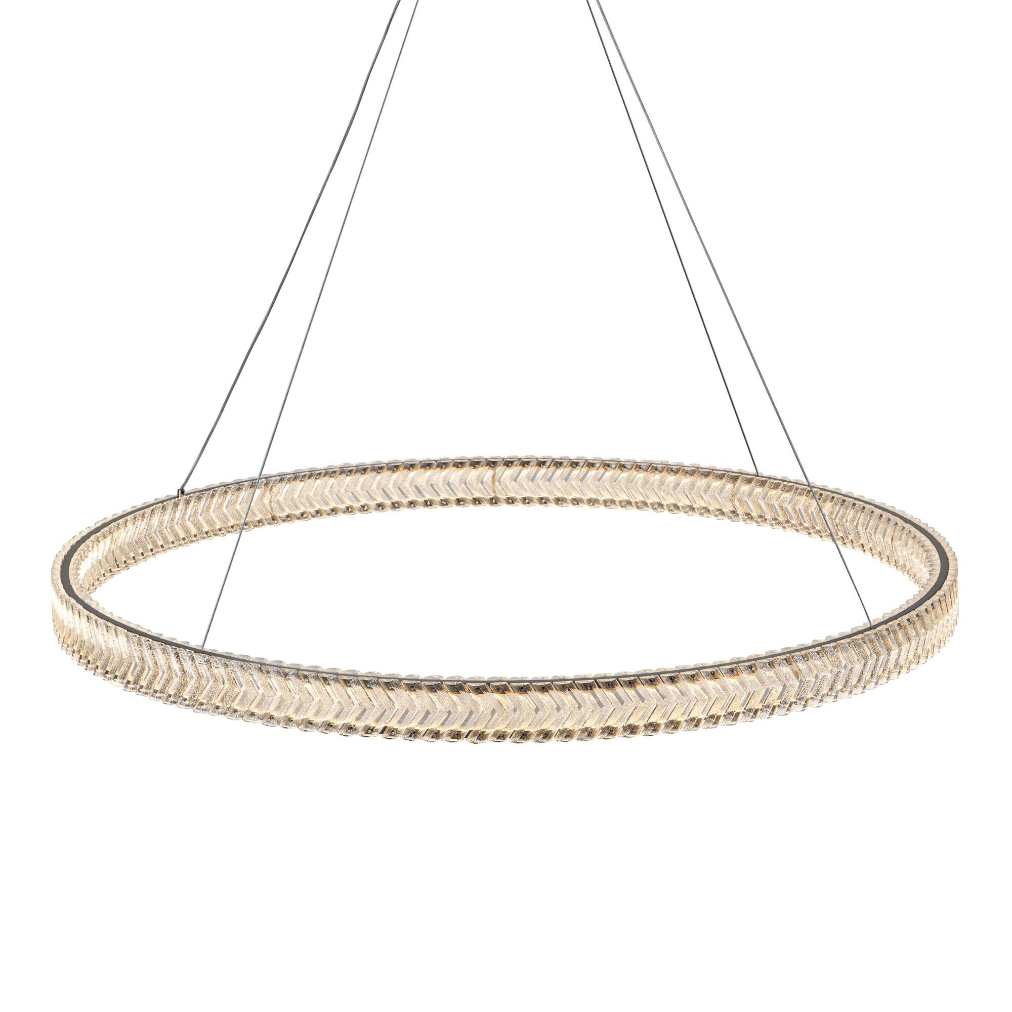 Chevron 39 Inch Chandelier by Artcraft