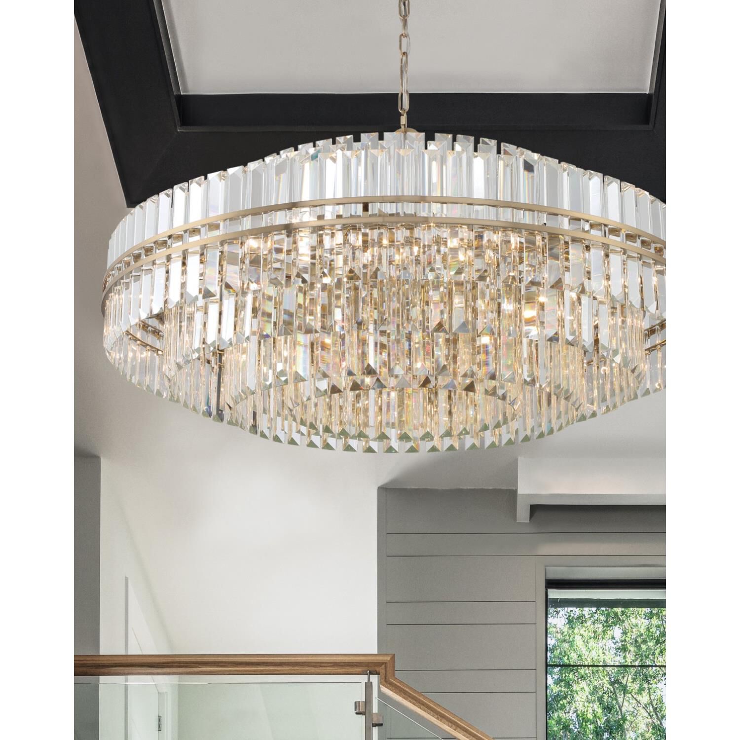 Hayes 40 Inch 32 Light Chandelier by Crystorama