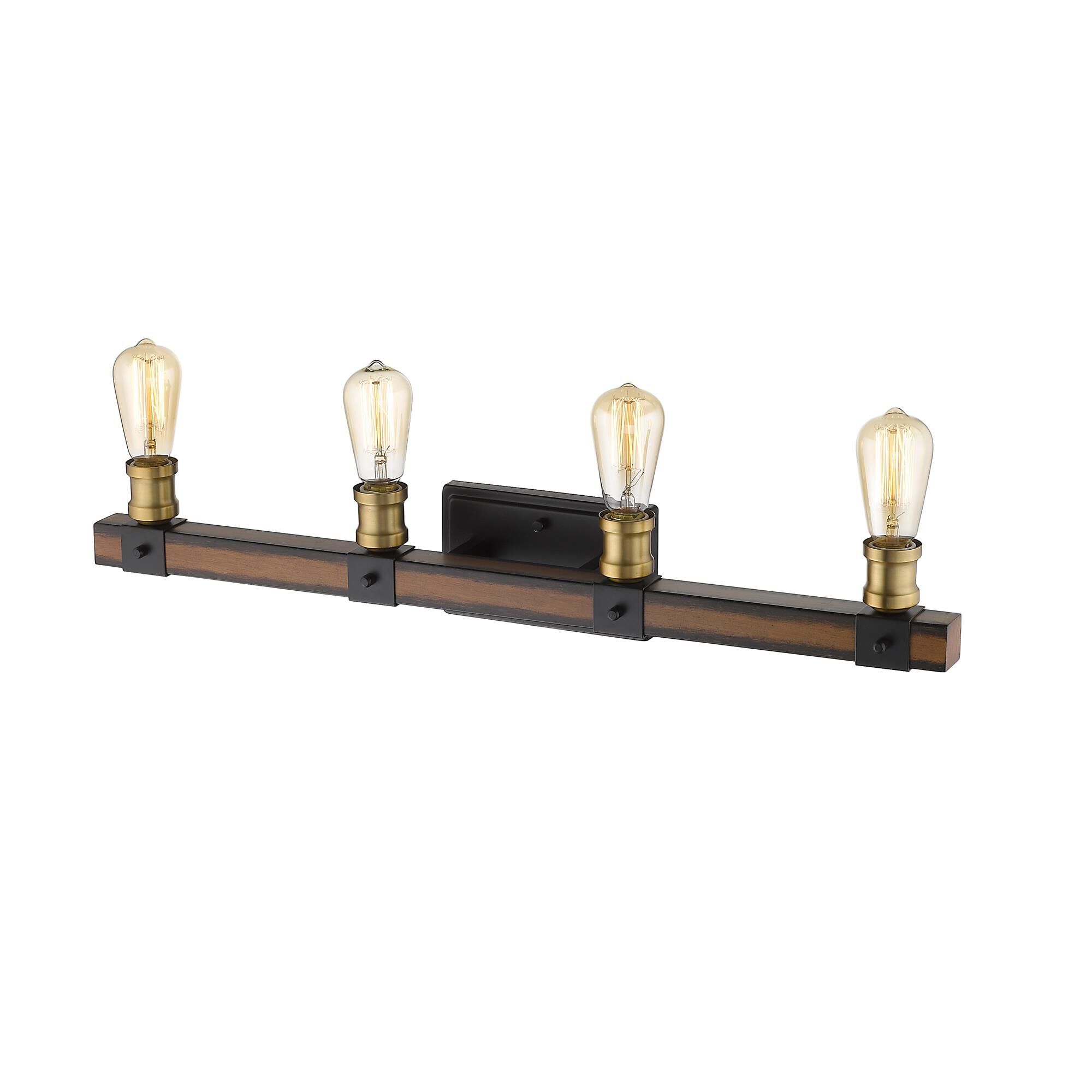 Shown in Rustic Mahogany finish and --- glass and --- shade