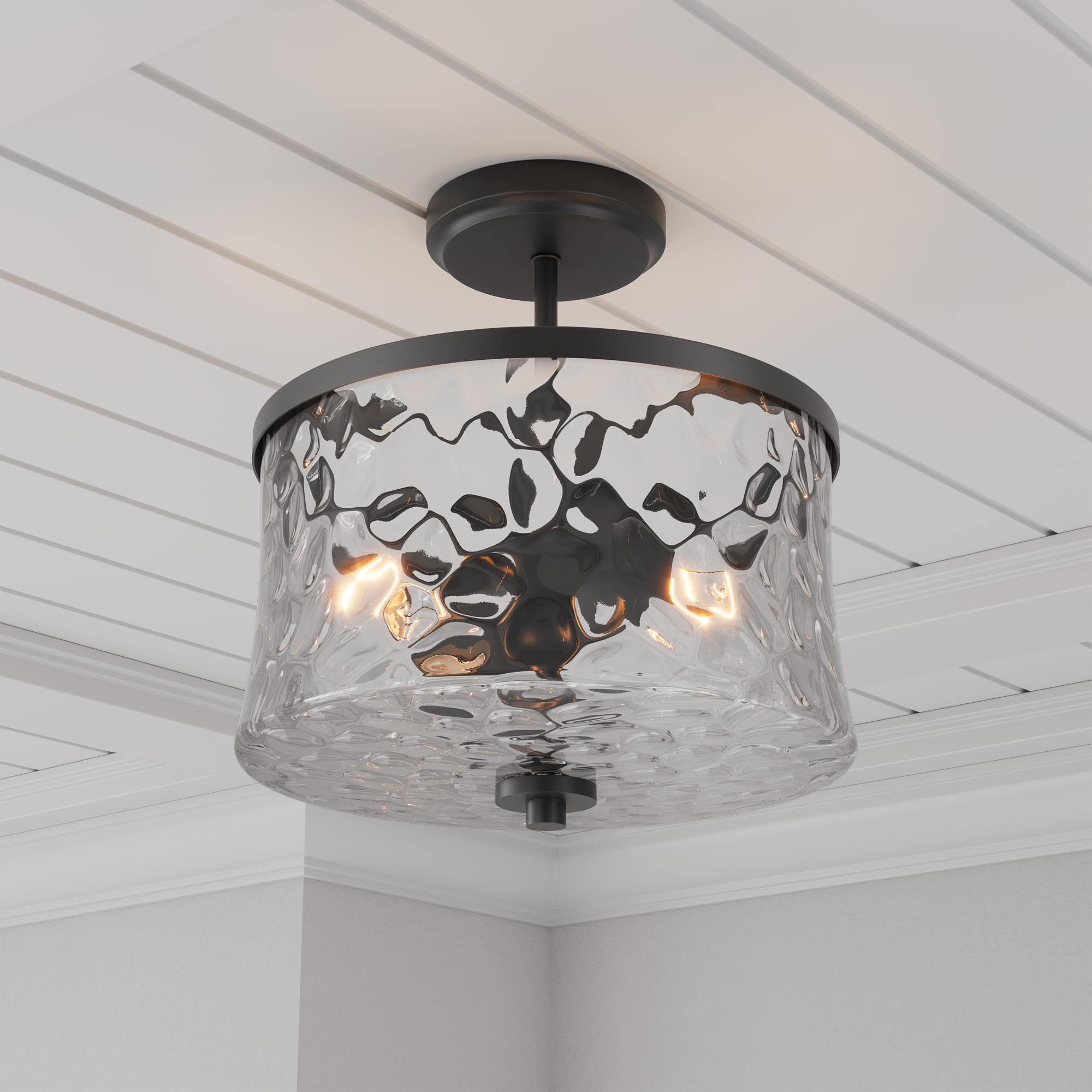 Clarvyn 12 Inch Semi Flush Mount by Millennium Lighting