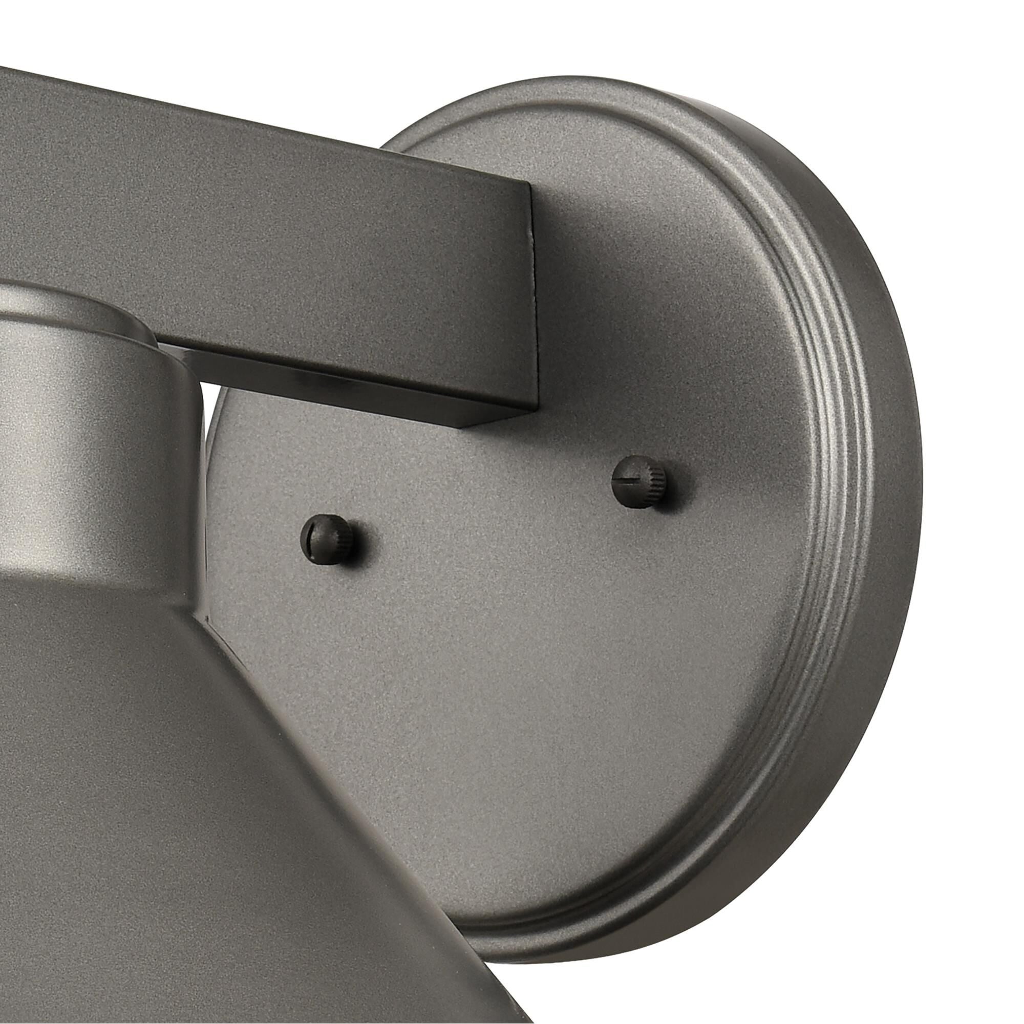 Shown in Gray finish and Hematite Metal shade