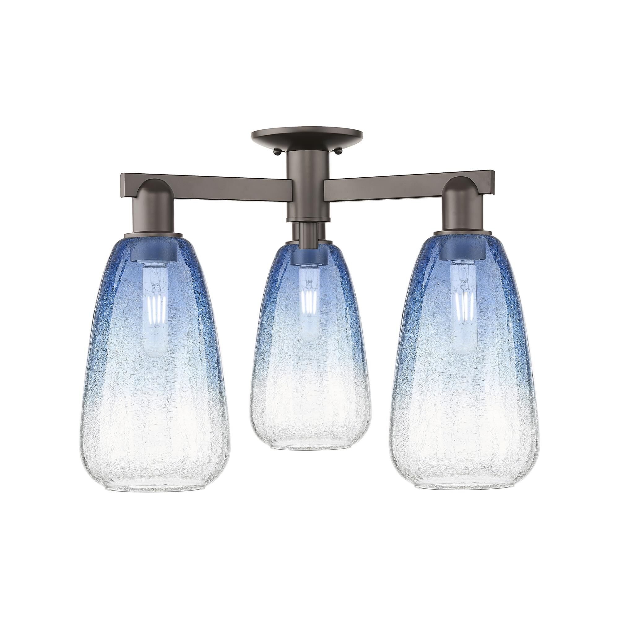 Bruno Marashlian Brookhaven Almond 24 Inch Semi Flush Mount by Innovations Lighting