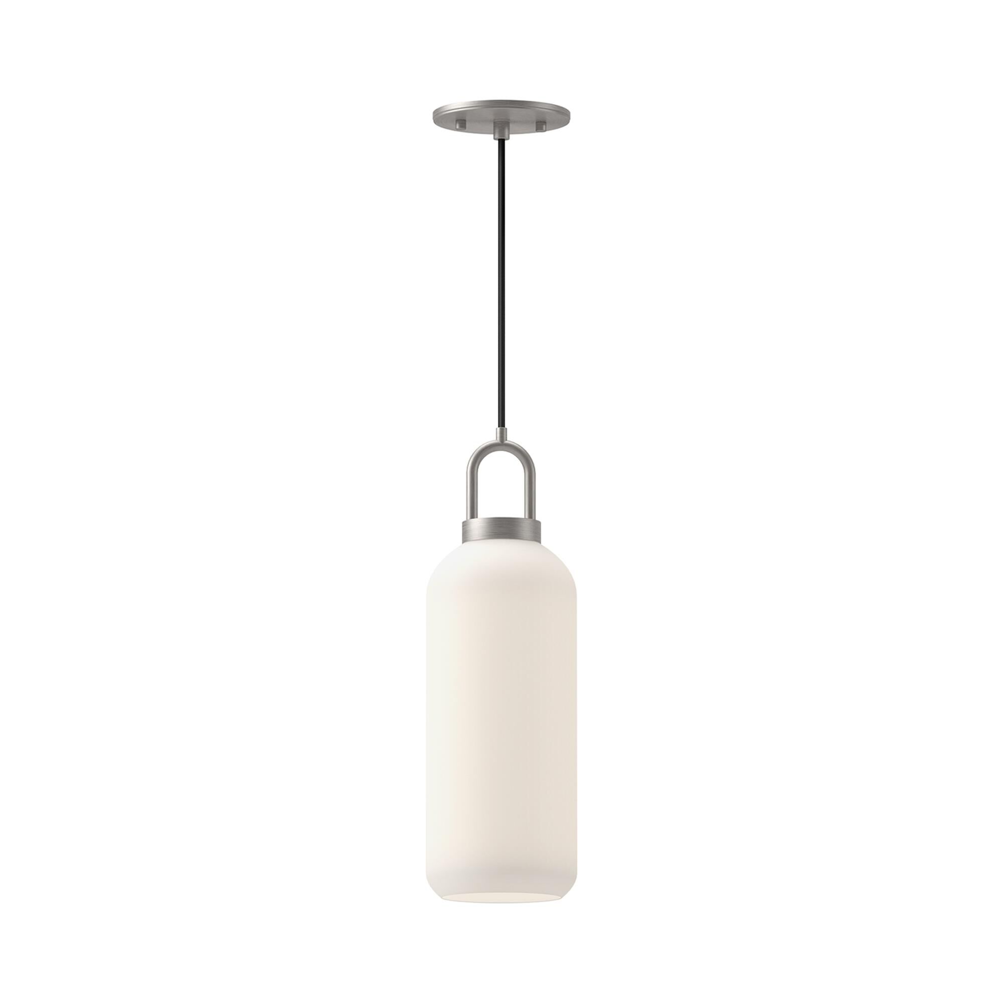 Shown in Brushed Nickel finish and Opal Matte glass