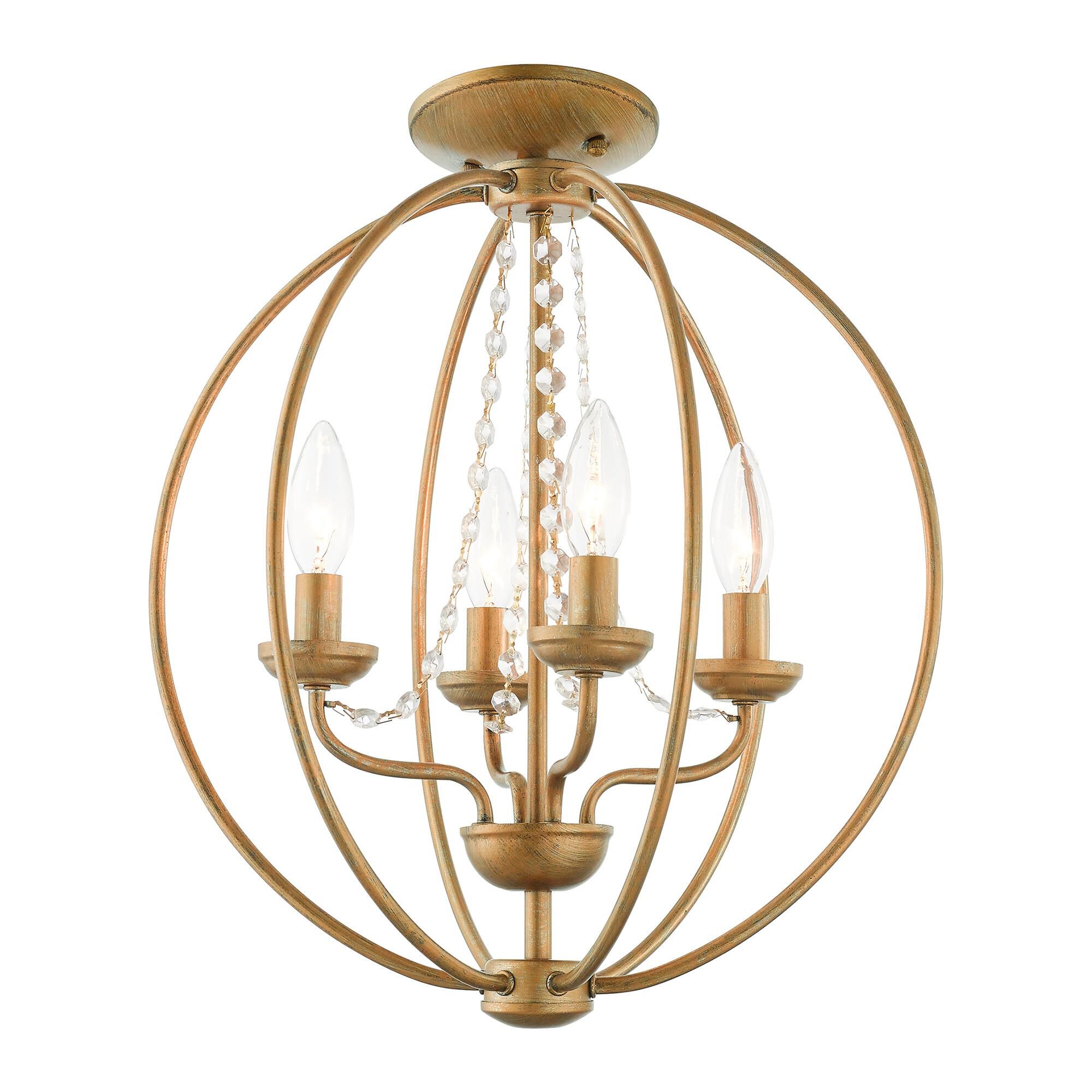 Shown in Antique Gold Leaf finish